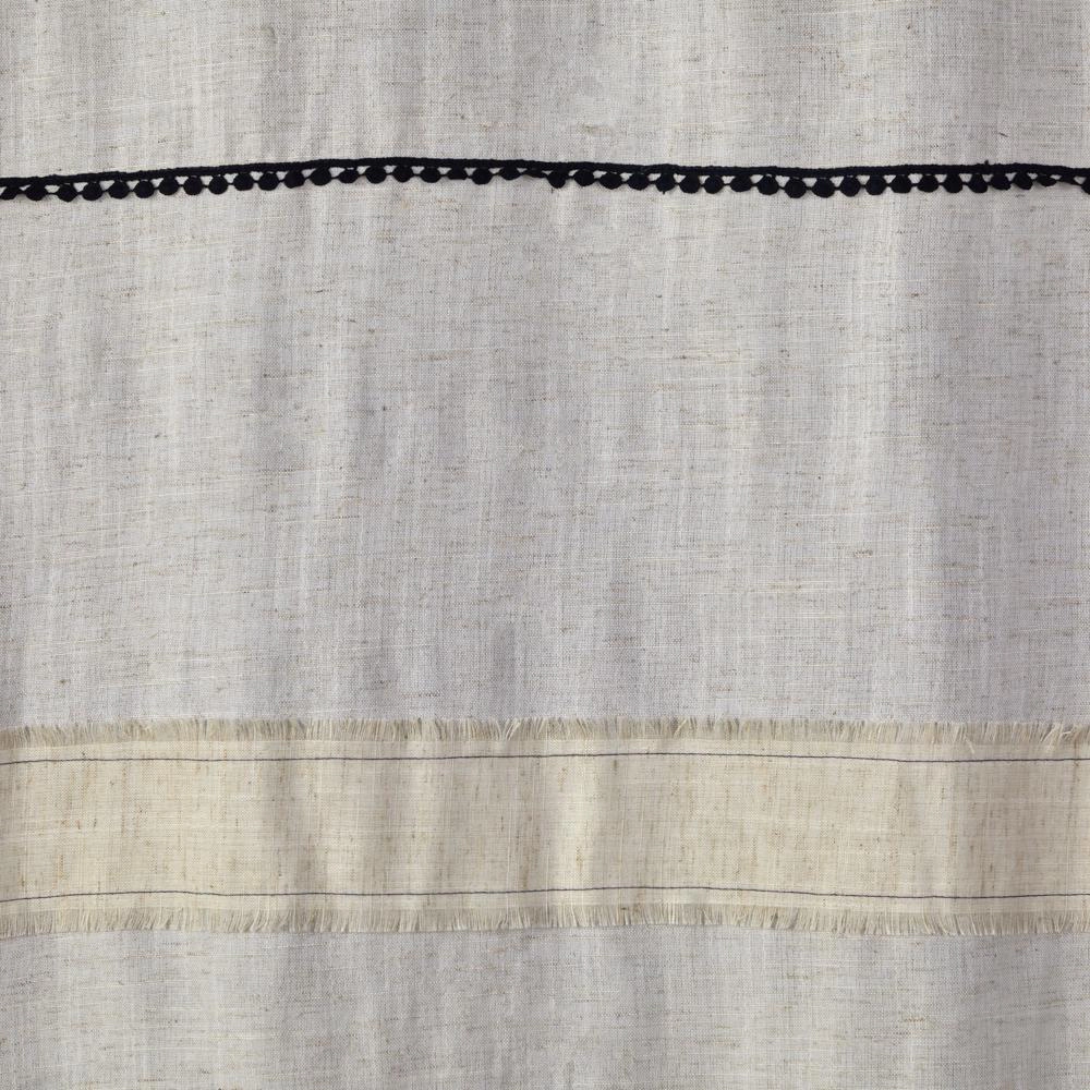 SKL Home Subtle Stripe Panel Pair - 52x63", Linen