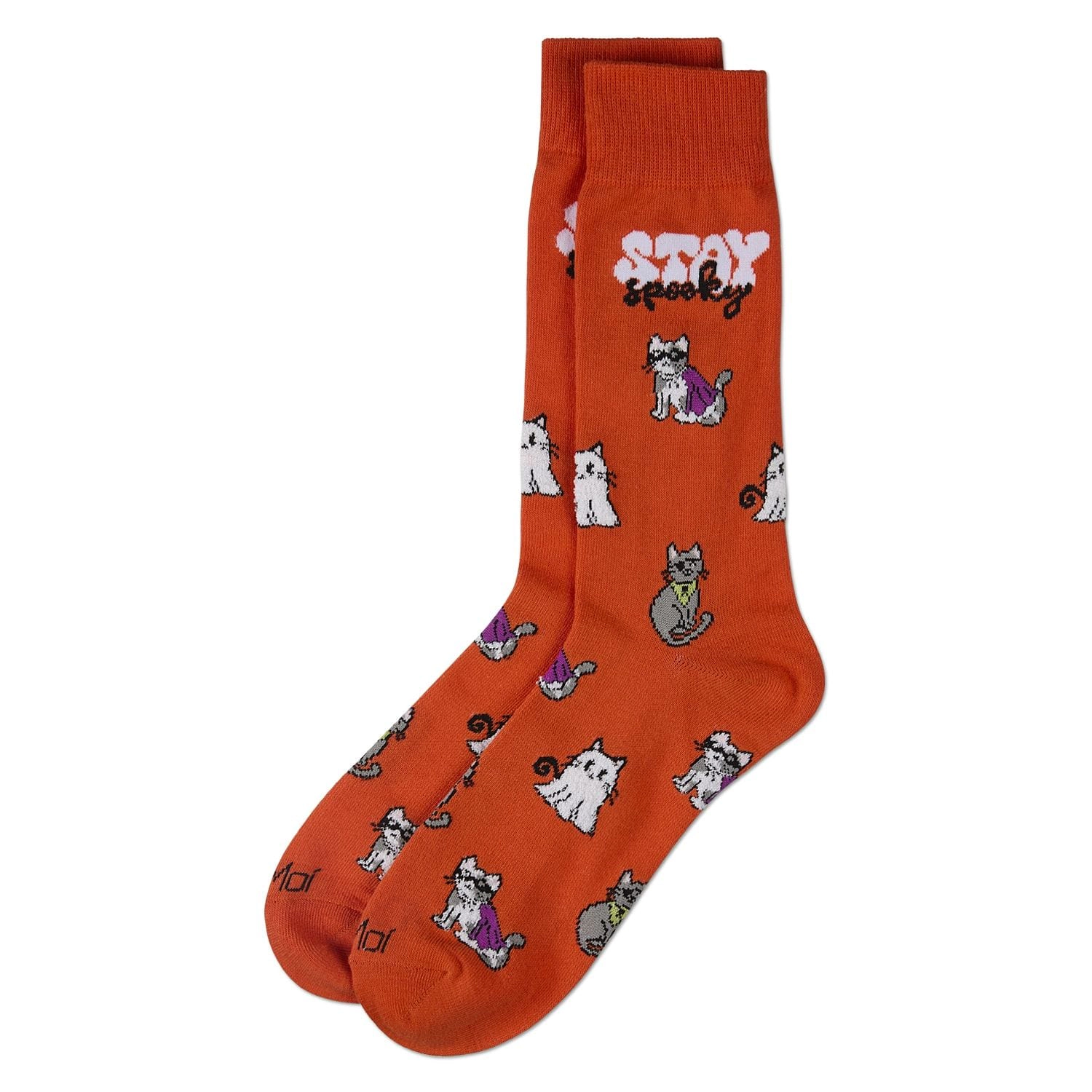 MeMoi Men's Stay Spooky Holiday Crew Socks
