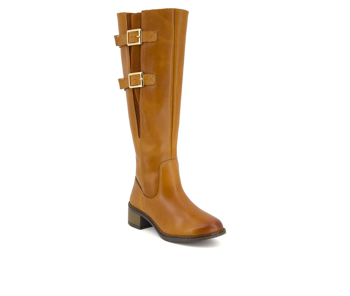 Andrea Womens Genuine Leather Tall Riding Boots