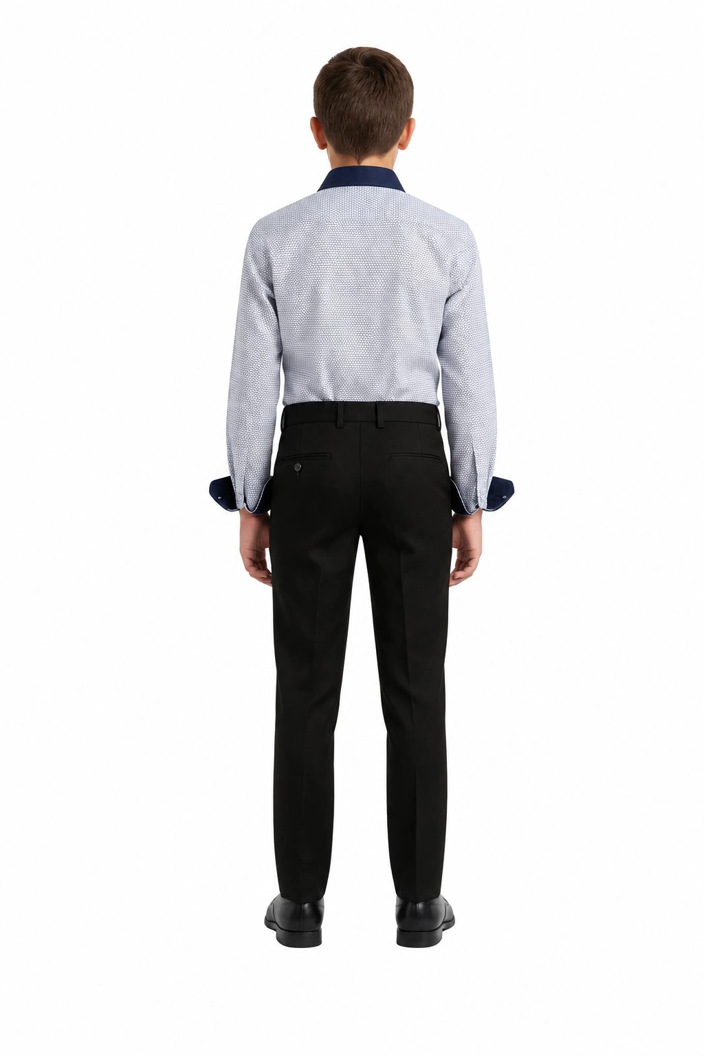 Elie Balleh Boys Slim Fit Honeycomb Button-Down Shirt
