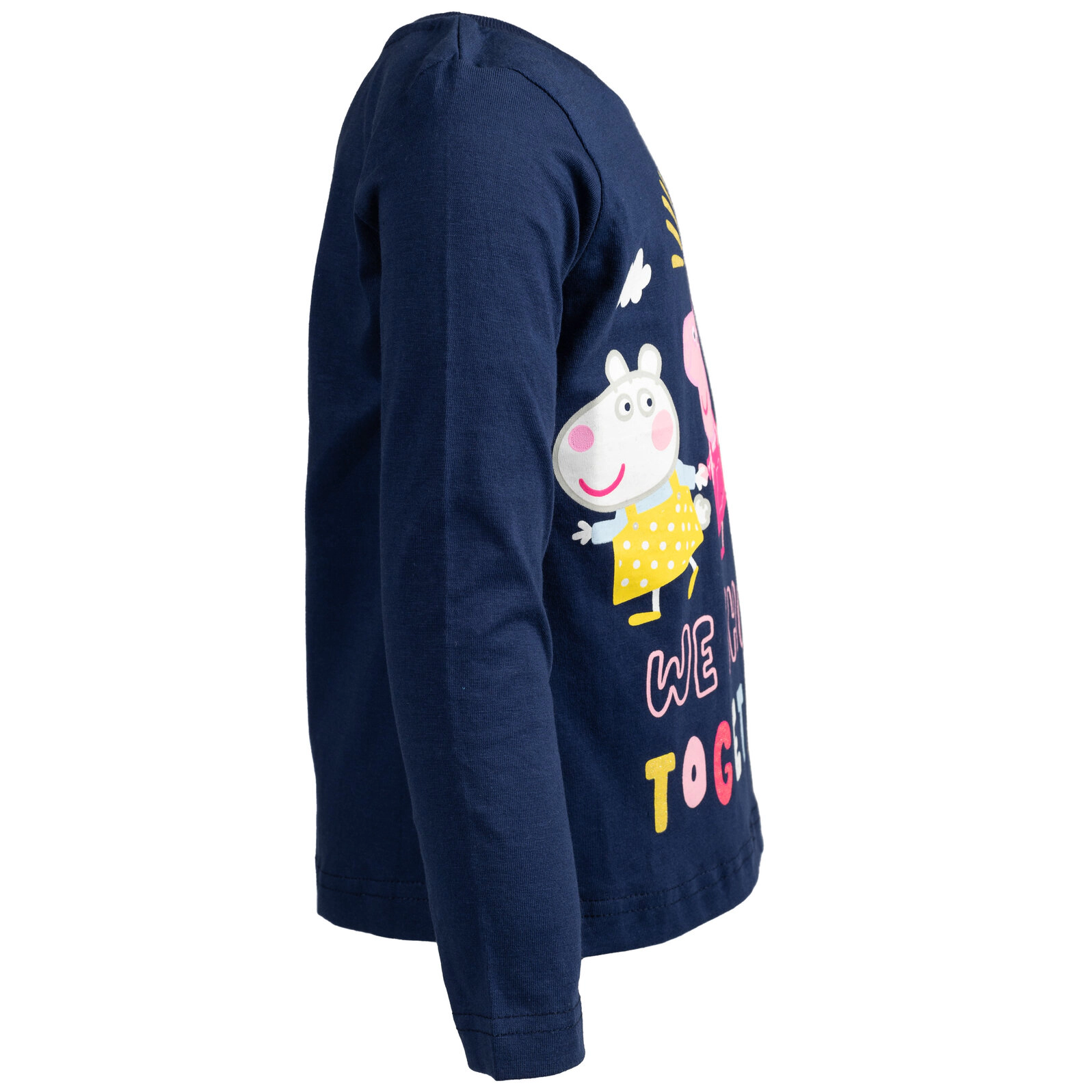 Peppa Pig Girls' 2-Pack Glitter Long Sleeve T-Shirts