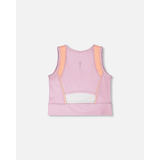 Deux par Deux Girls Recycled Polyester Athletic Tank Top