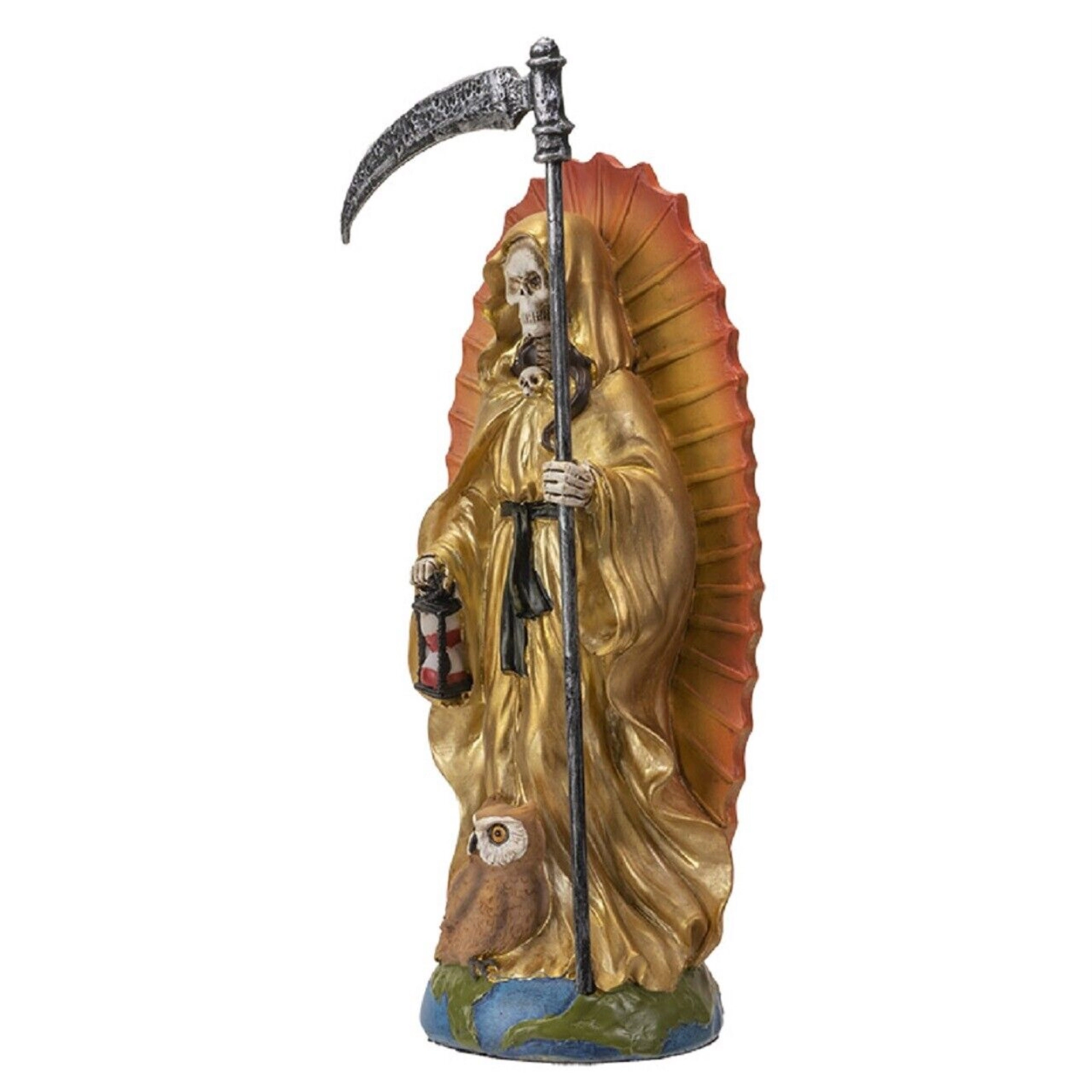 Pacific Giftware Santa Muerte Gold Gown Figurine Death 7 Inch