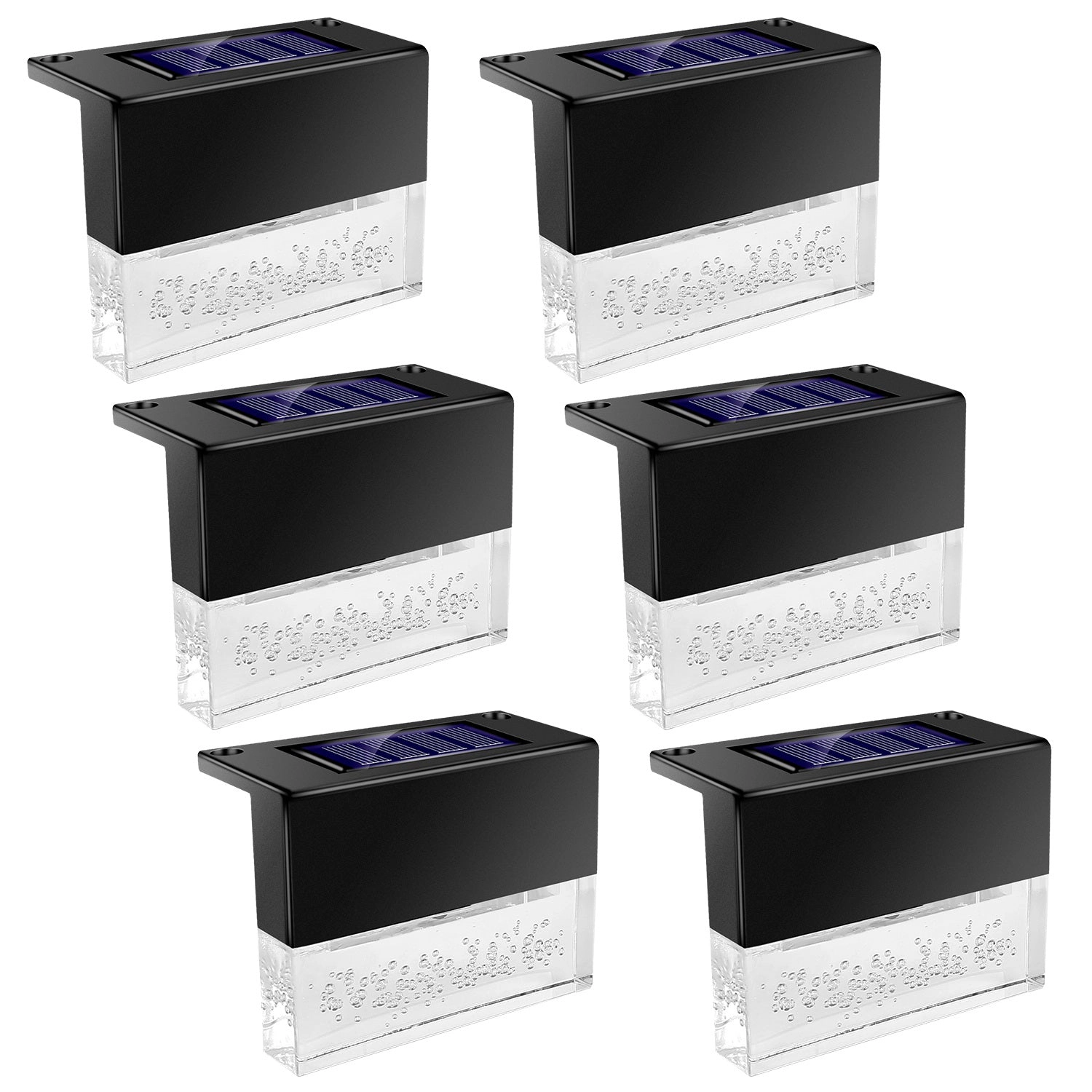 GBruno Solar Acrylic Deck Lights 6-Pack