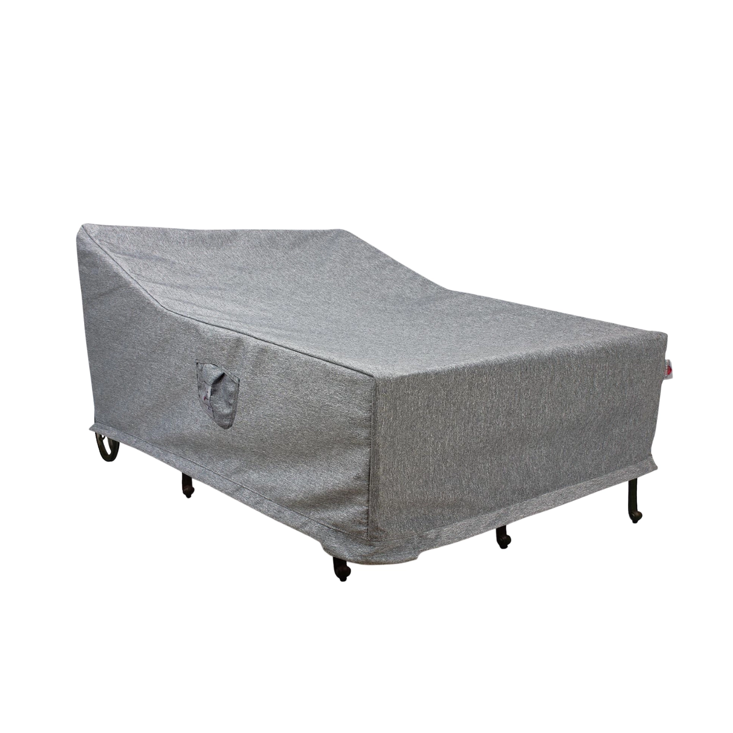 Summerset Shield Platinum 3-Layer Polyester Outdoor Chaise Lounge Cover - 73x18", Grey Melange