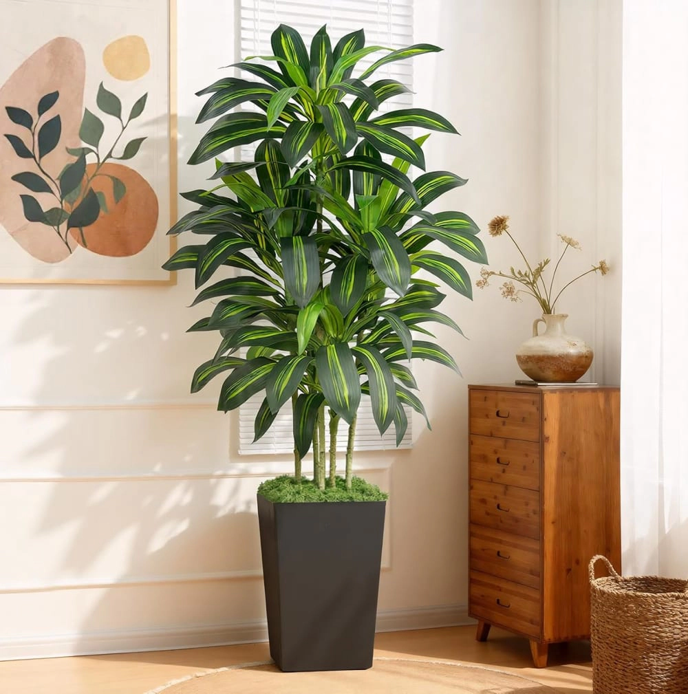 Whimsy Toys 5ft Artificial Dracaena Tree with Planter