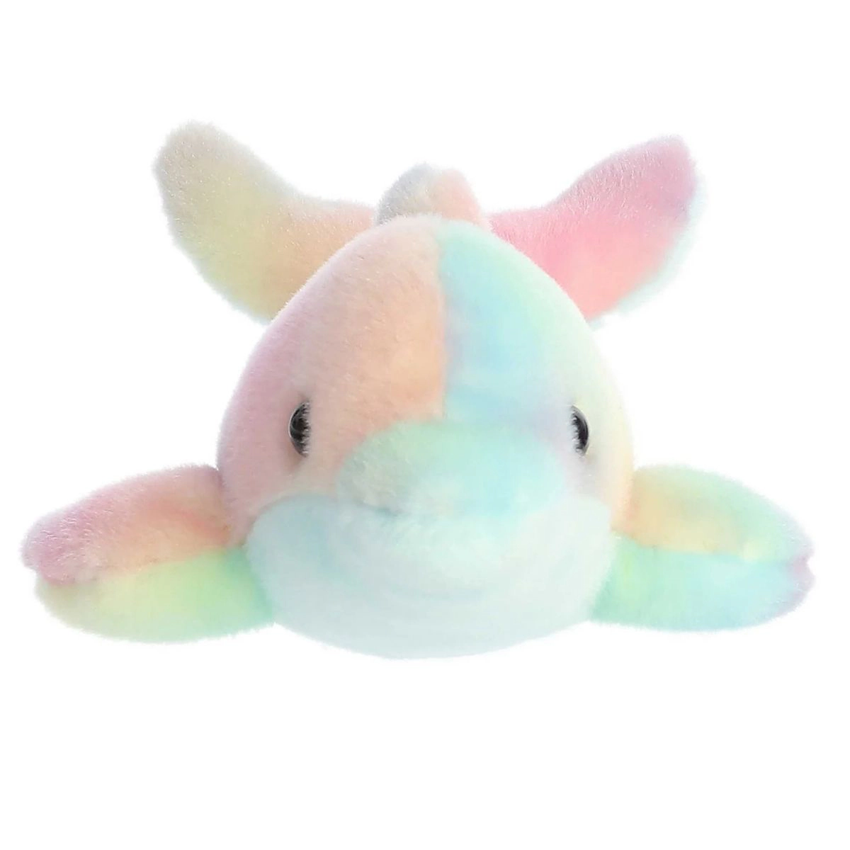 Aurora Mini Flopsie Rainbow Dolphin Stuffed Animal - 8-Inch Plush
