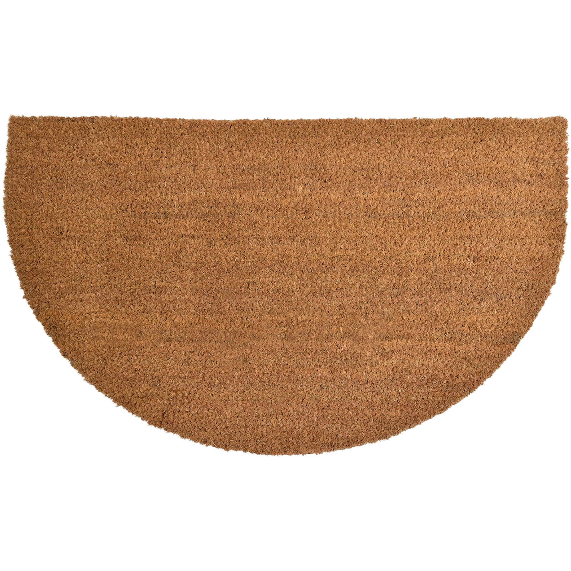 Evideco French Home Goods Natural Lea Braided Coir Doormat 30 x 18 Inches