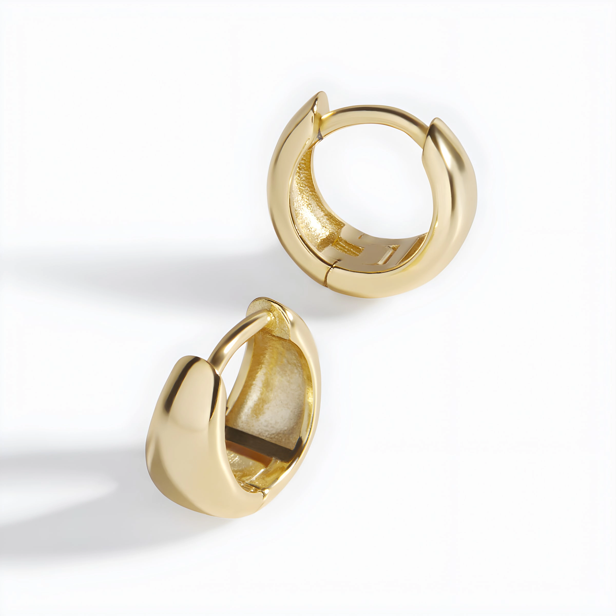 Mint & Lily Women's Teardrop Huggie Hoop Earrings