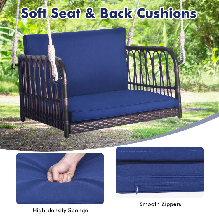 Hivvago Single Person Hanging Seat With Seat And Back Cushions