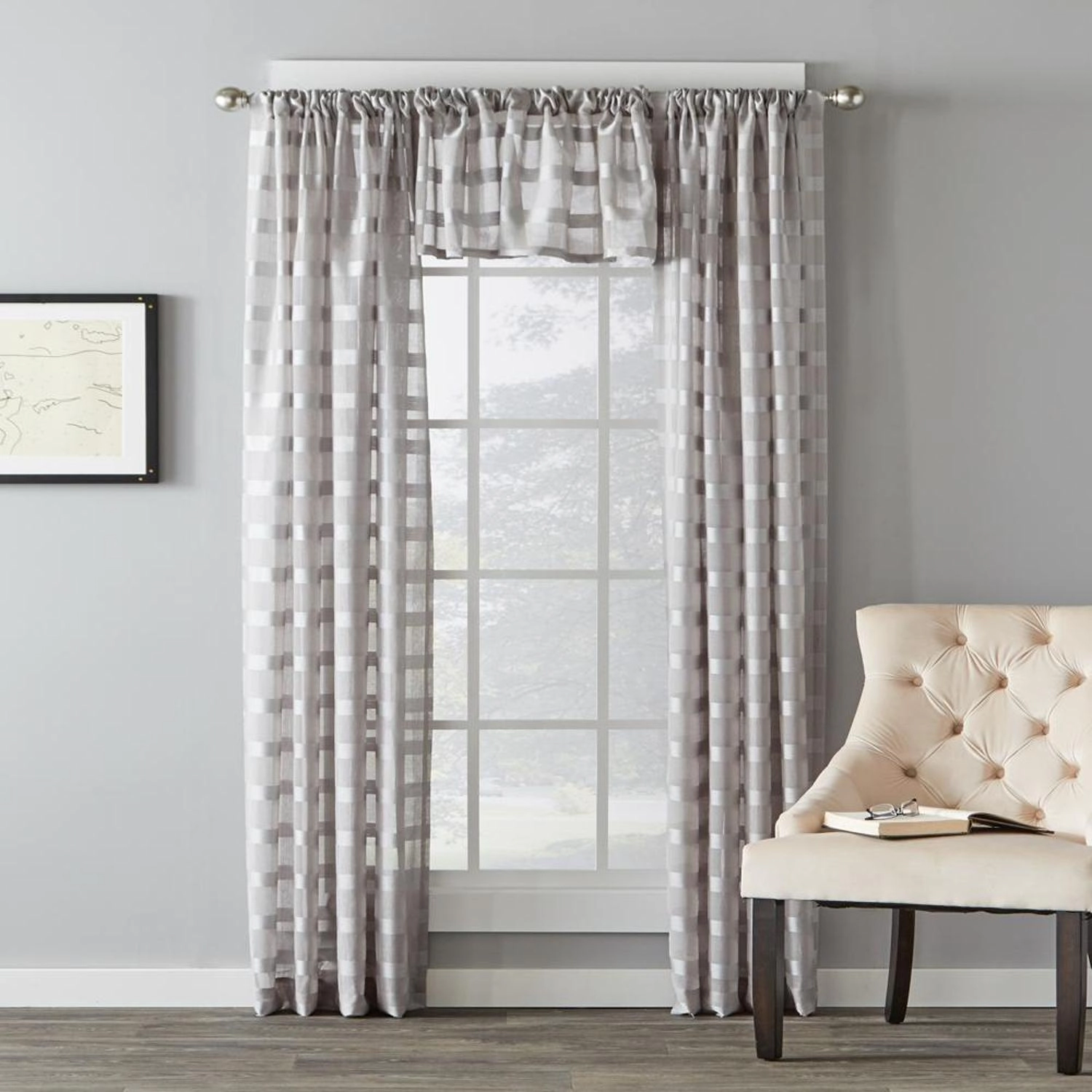 Saturday Knight Ltd Parkland Windowpane Tailored Fabric Panel - 55x95