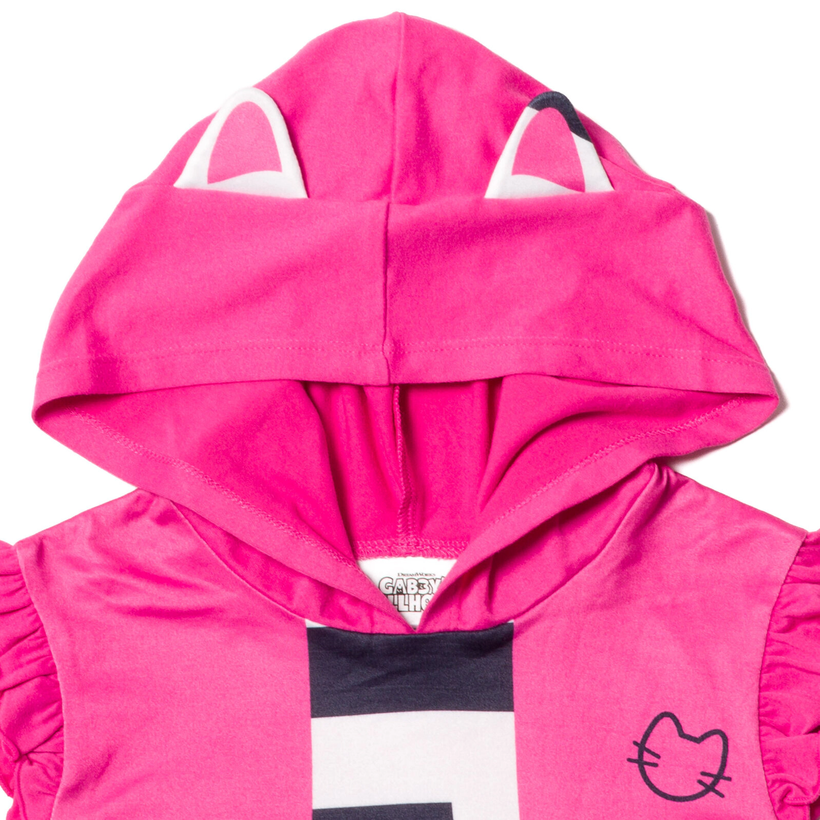 Dreamworks Gabby's Dollhouse Pandy Paws Girls' Cosplay 2-Piece Hooded Tank and Shorts Set