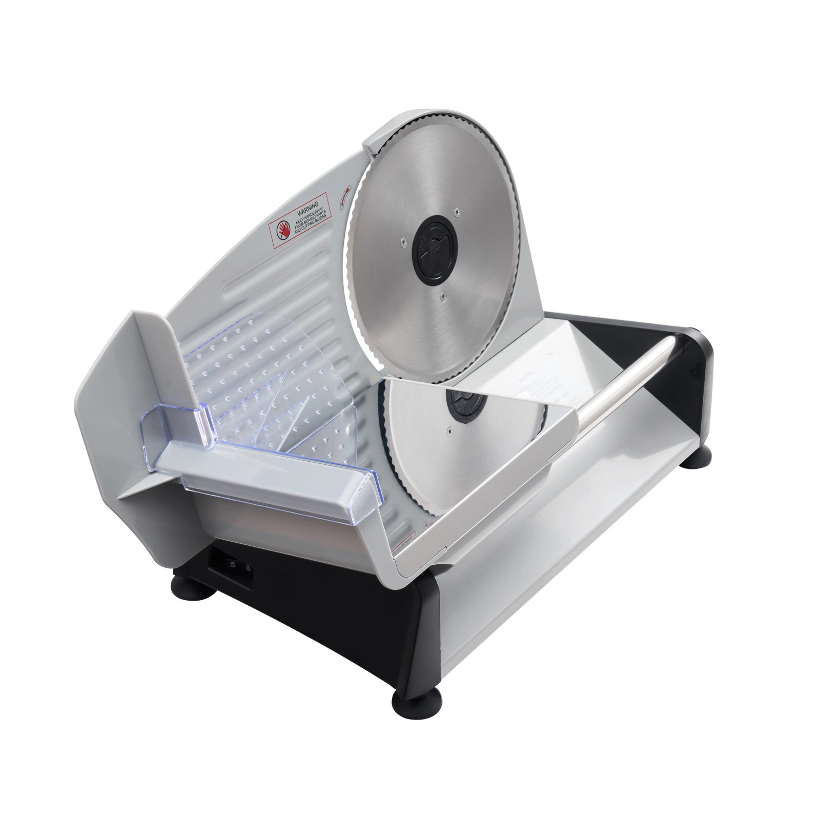 HONGGE Meat Slicer, Electric Deli Slicer with SUS420 Blade, 0-0.6 Adjustable Thickness, Home Food-Slicer for Meat, Ham