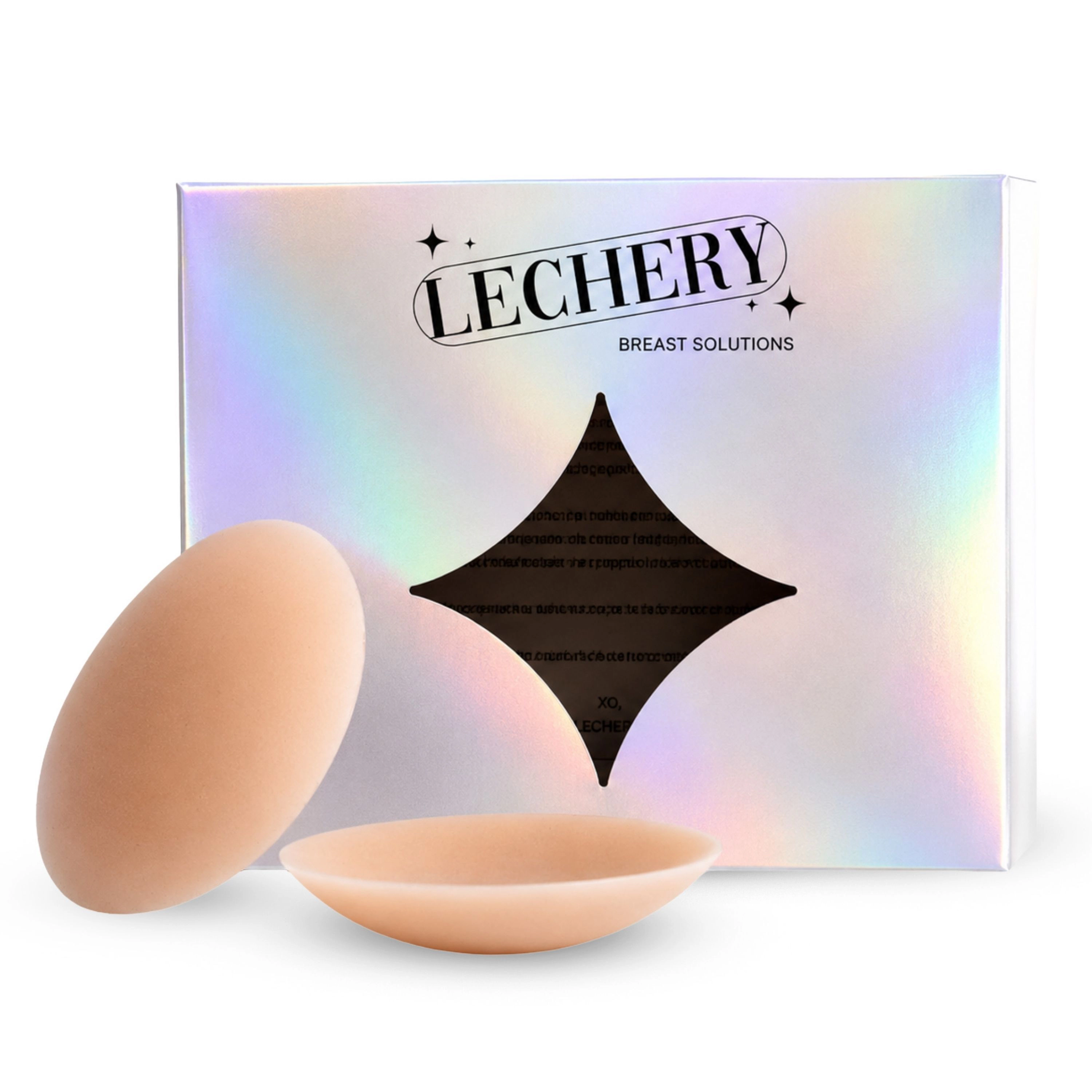 LECHERY Women's Skingrip Circle Nipple Covers Reusable Silicone Breast Pasties