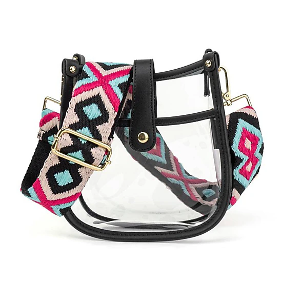 Threaded Pear Women's Compact Clear Courier | Choose Your Strap