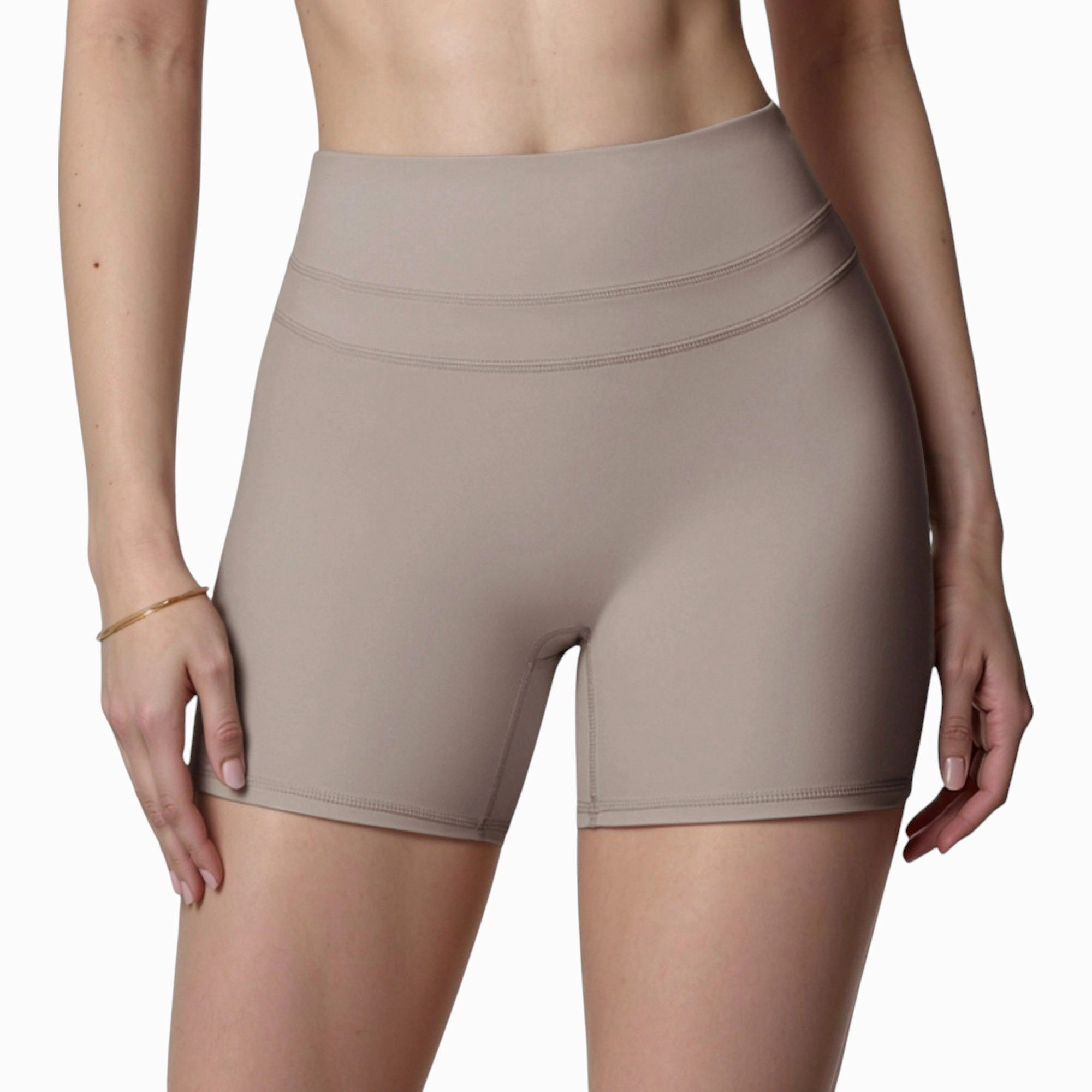 Anna-Kaci Women's High Waist Seamless Biker Shorts with Wide Waistband and Stretch Fit for Active Comfort