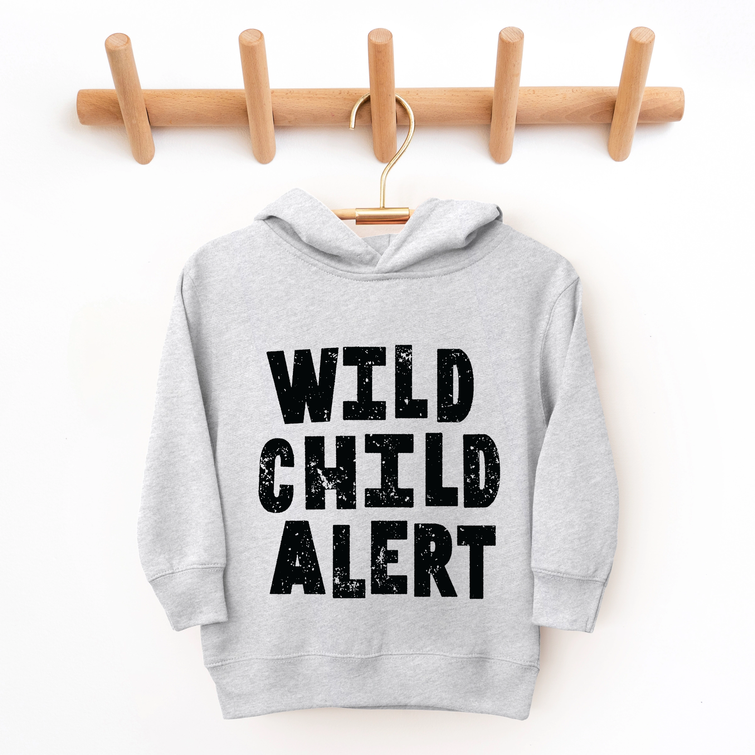 The Juniper Shop - Wild Child Alert Distressed Toddler Hoodie