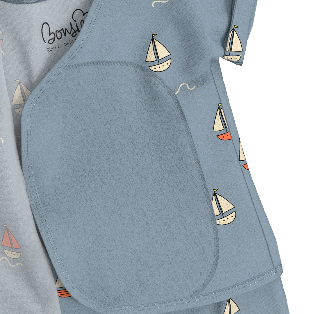 Bonsie Footless Short Sleeve Romper - Ahoy Baby