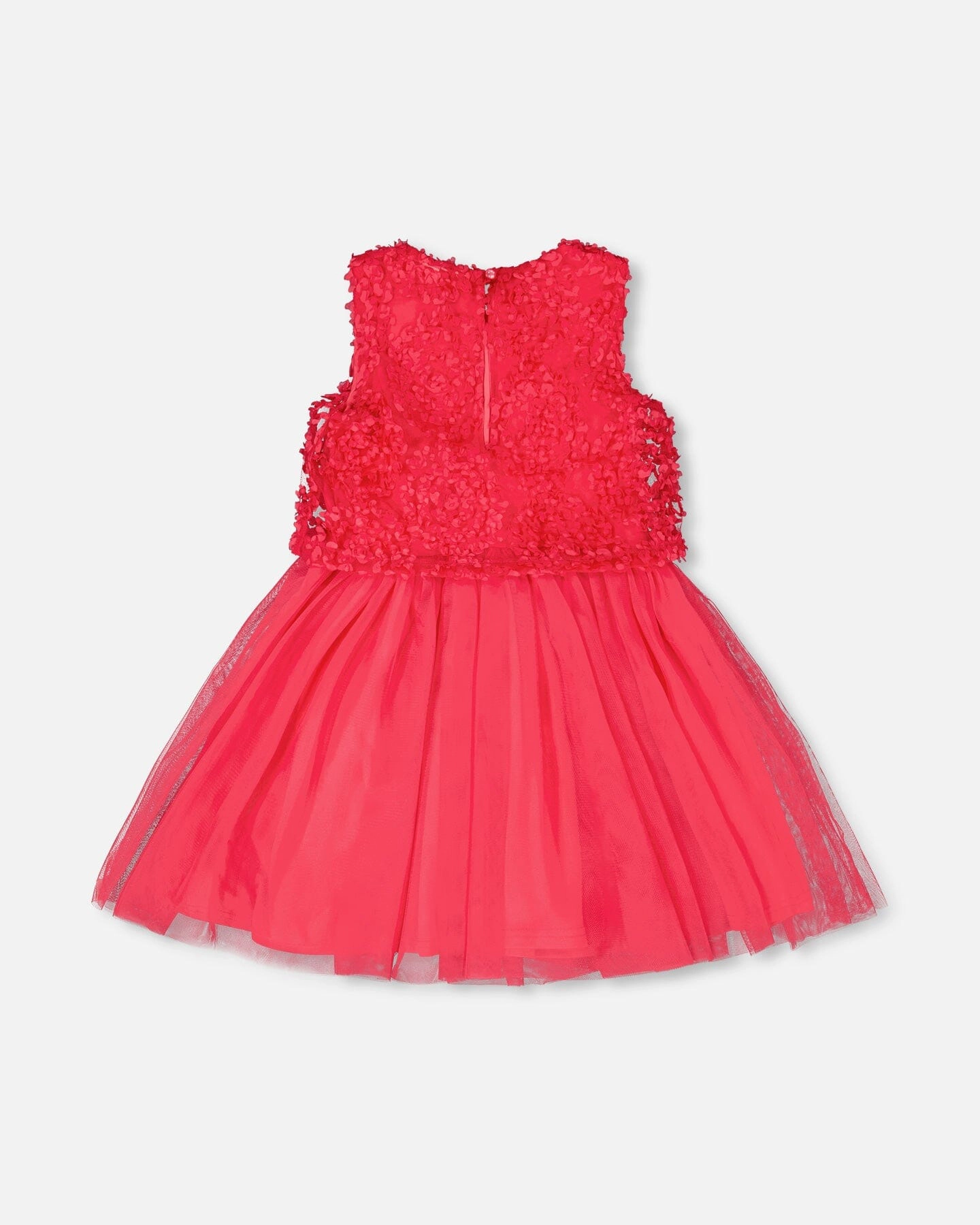 Deux par Girls Sleeveless Textured Rosette Dress