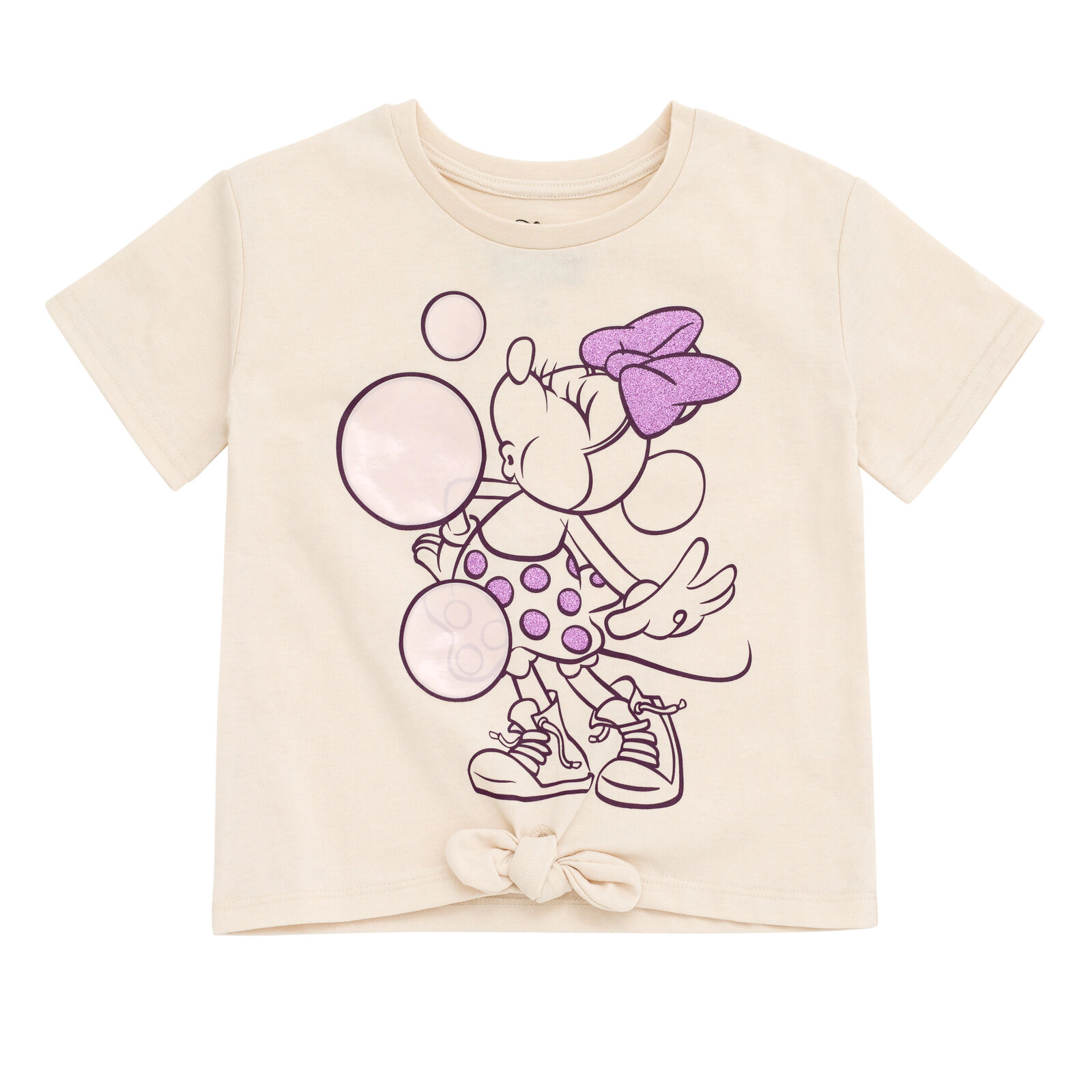 Disney Minnie Mouse Girls' 2-Piece T-Shirt and Bike Shorts Set
