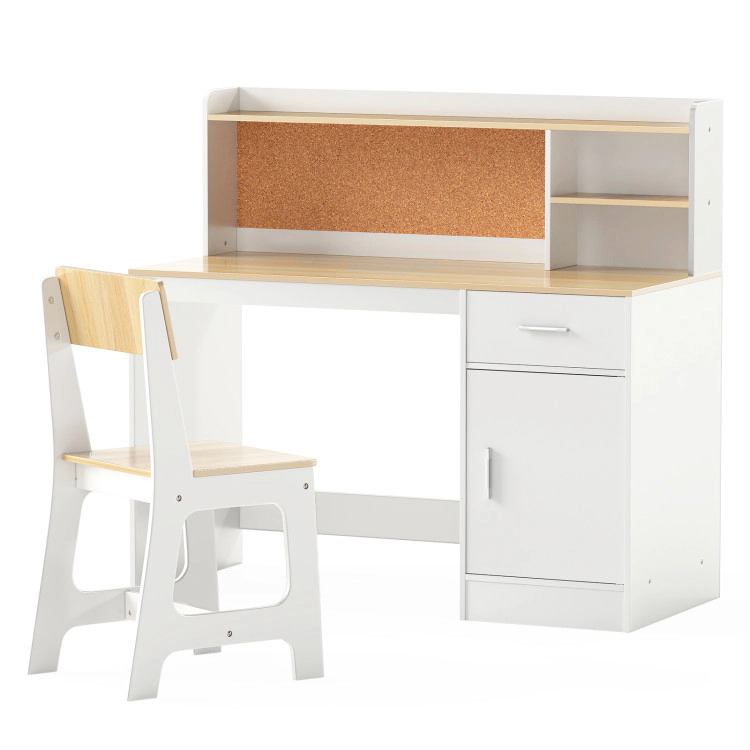 Hivvago Kids Study Desk And Chair Set Student Table