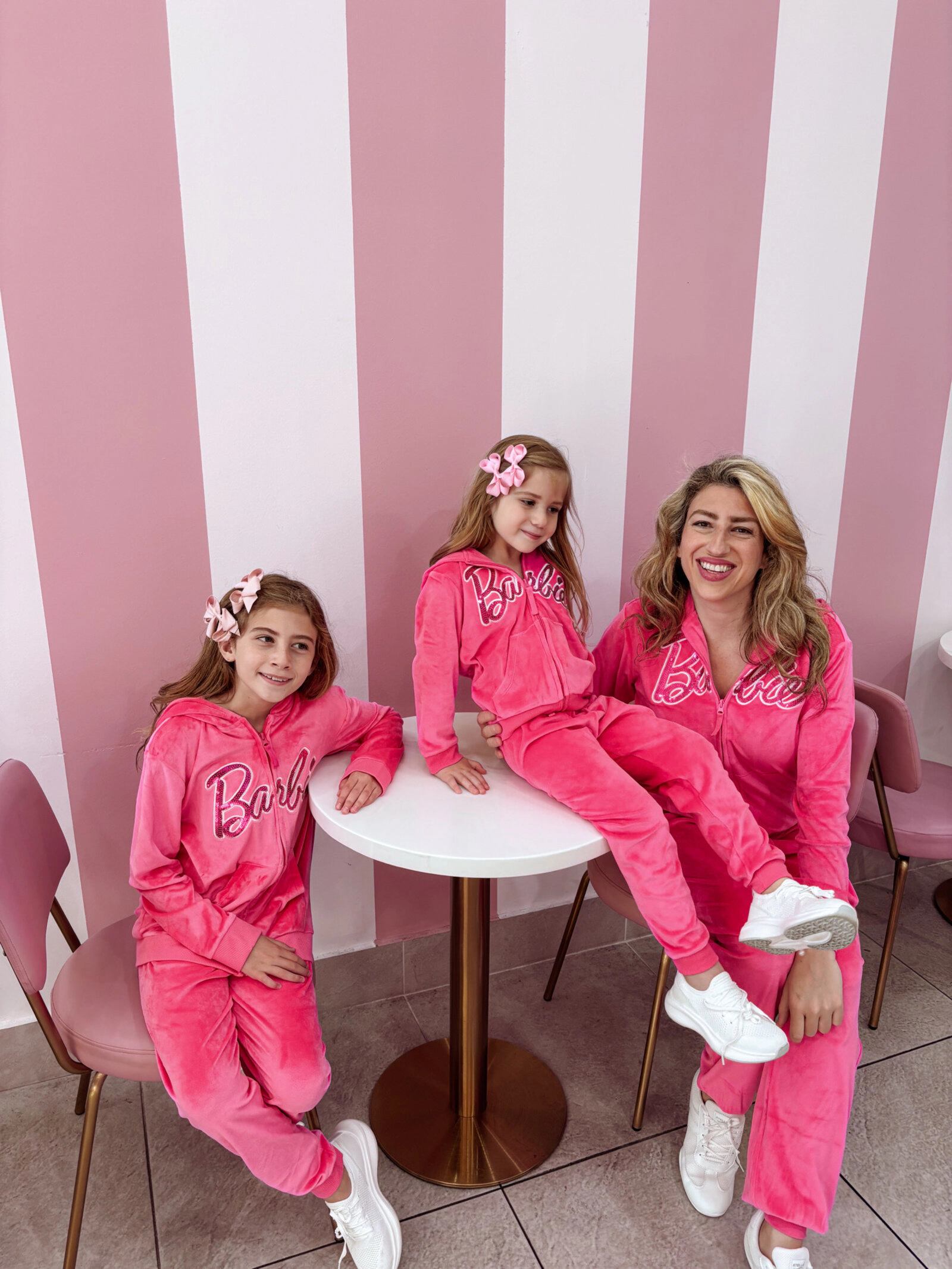 Barbie Girls' Velour Hoodie and Pants Set Coverall