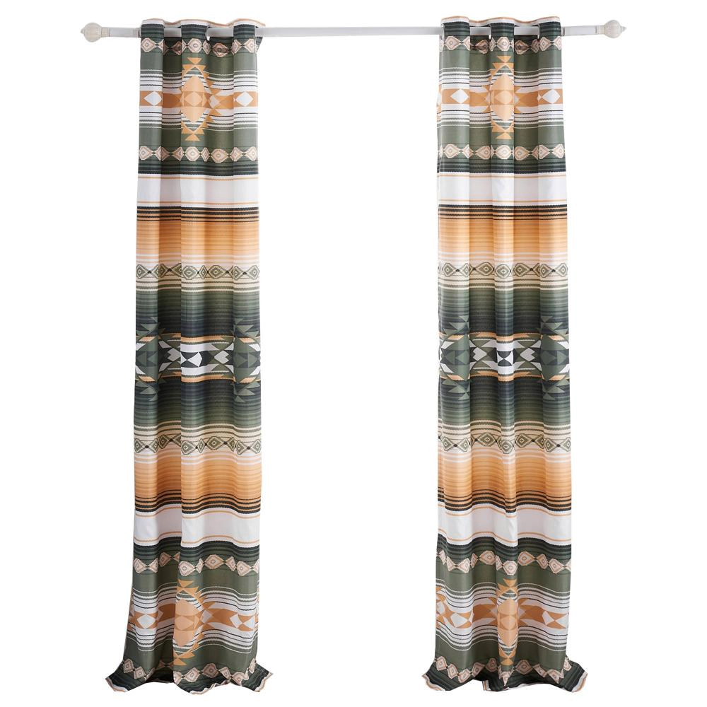 Greenland Home Fashions Zuma Window Panel Pair - 42x84", Cactus