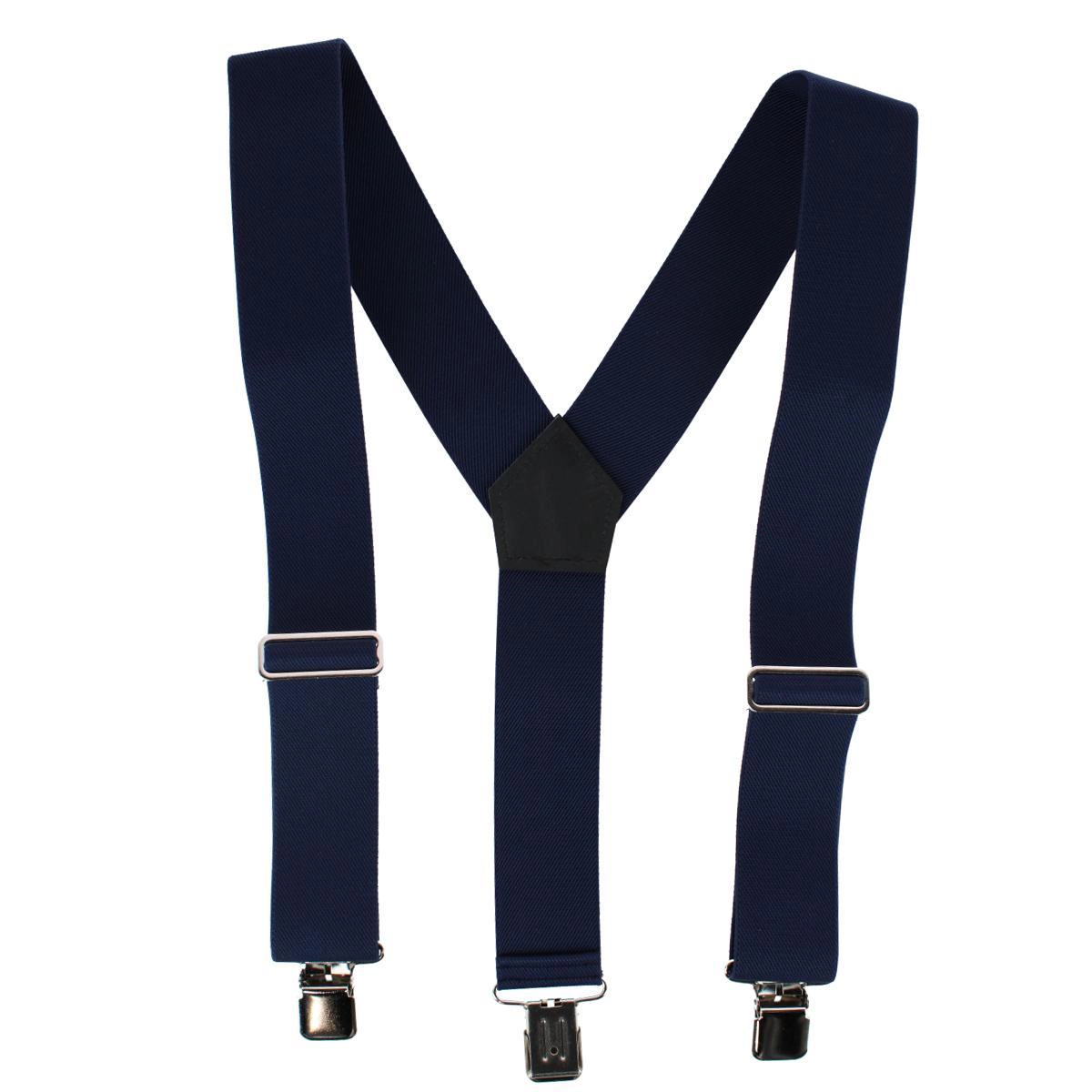 Welch Men's 2 Inch Elastic Y-Back Clip End Suspenders