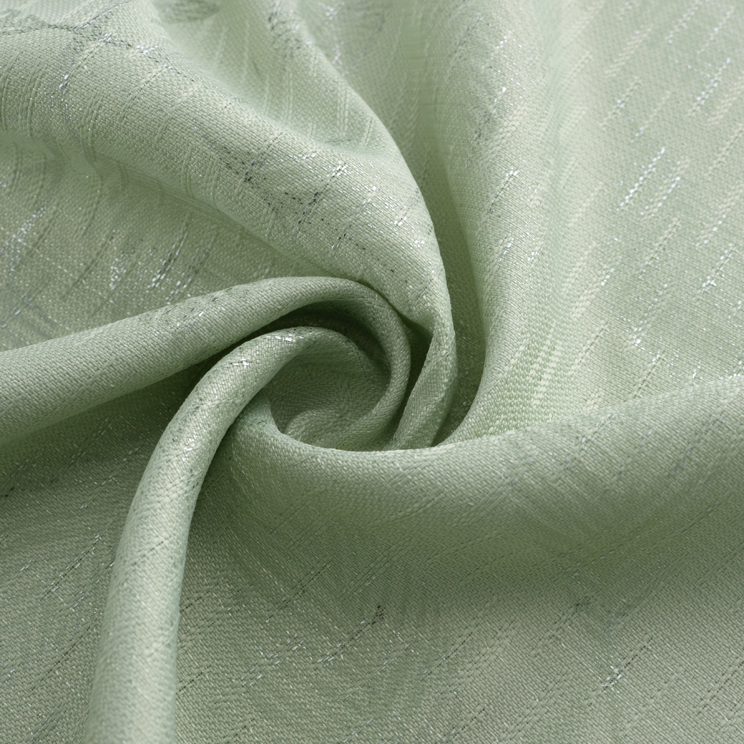 RT Designers Collection Bexley Foil Jacquard Polyester Window Curtain Grommet Panel 52" x 84" Sage
