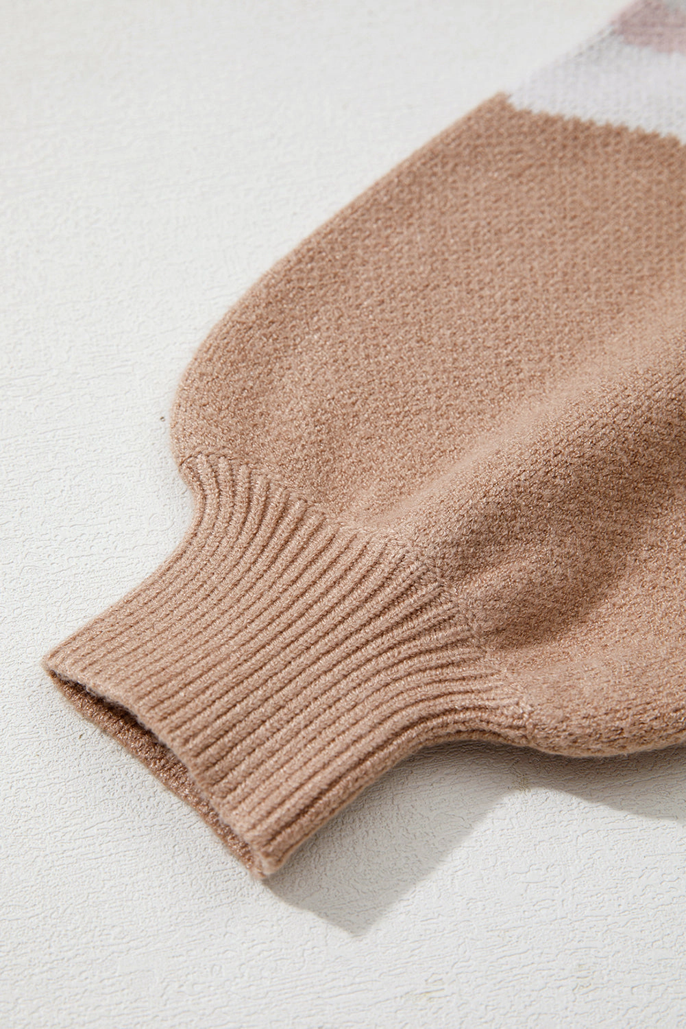 Threaded Pear Women's Eliana Block Knit Baggy Sweater