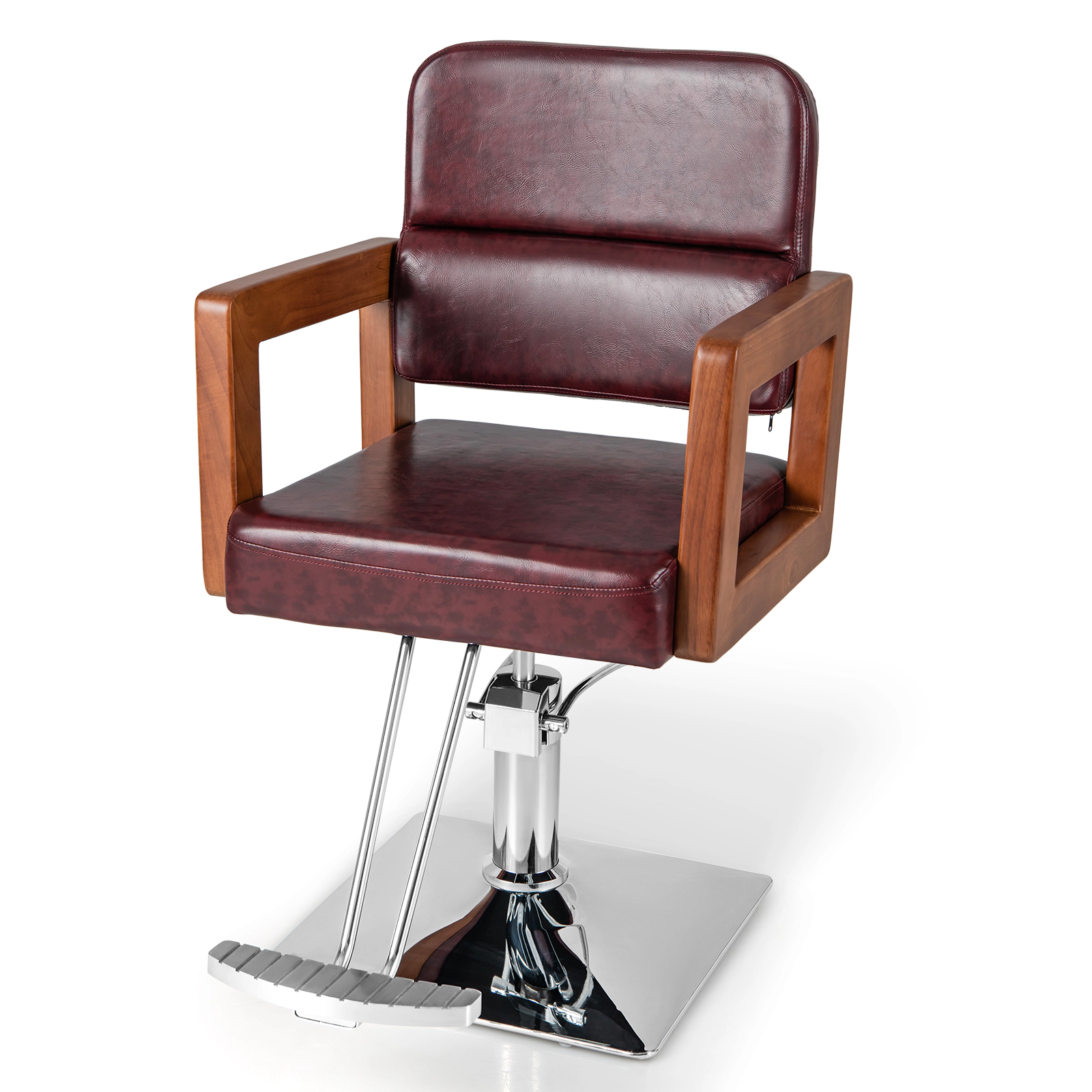 SUGIFT 330-lb Capacity Hydraulic Hair Styling Chair with 360-Degree Swivel 8-Position Headrest and Footrest