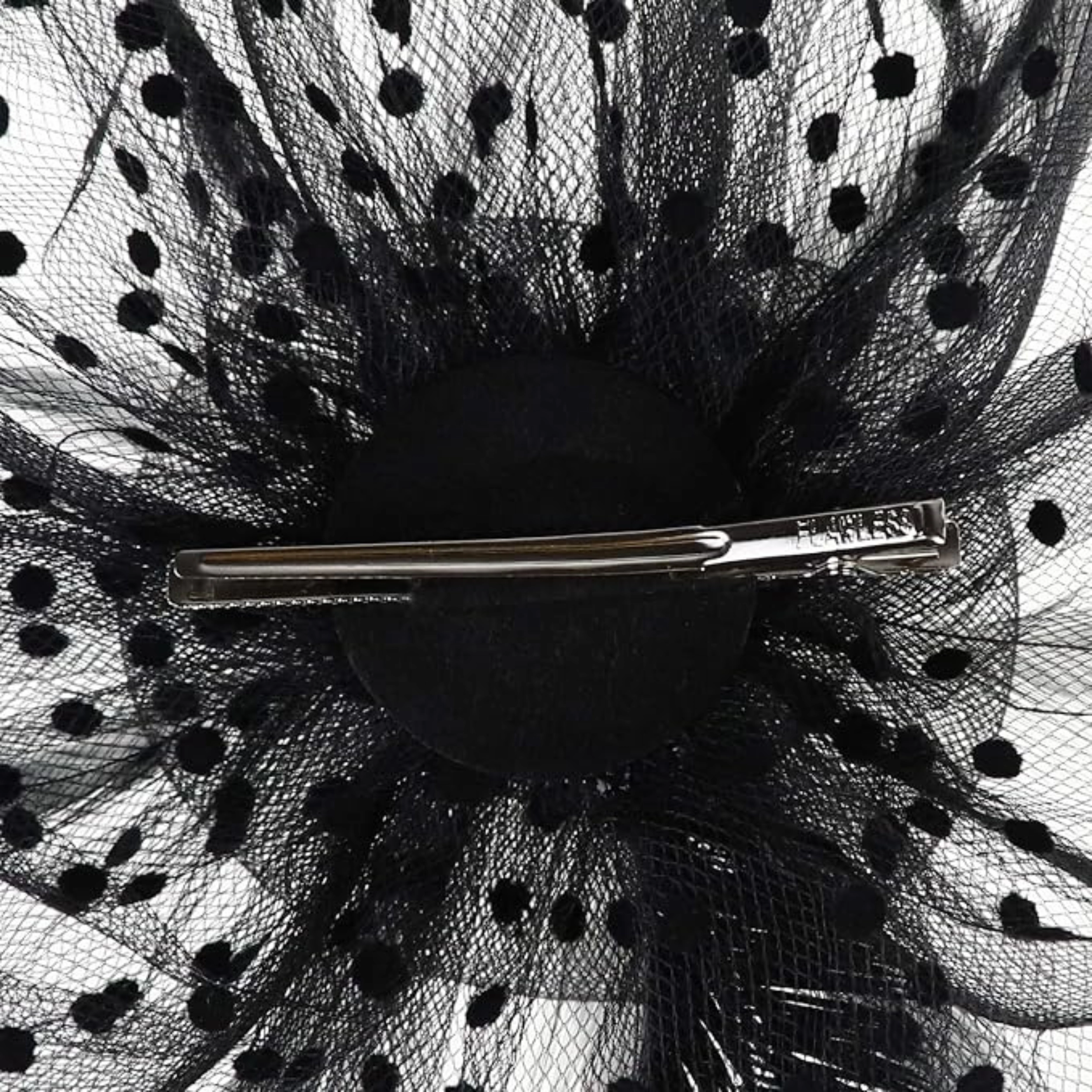 SS Design Fascinator Derby Hat Flower Mesh Feather Black Set