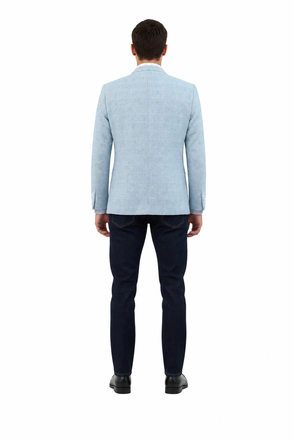 Elie Balleh Men's Slim Fit Melange Sports Coat Jacket