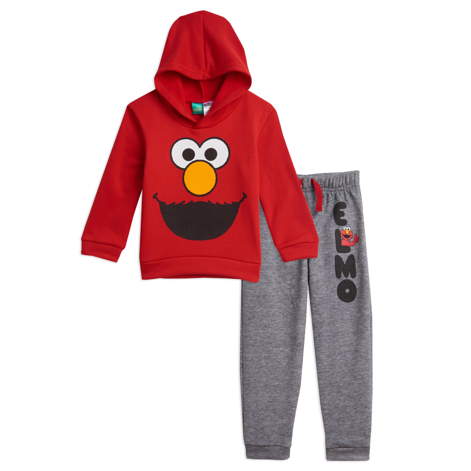 Sesame Street Elmo Boys' Fleece 2-Piece Hoodie and Joggers Set