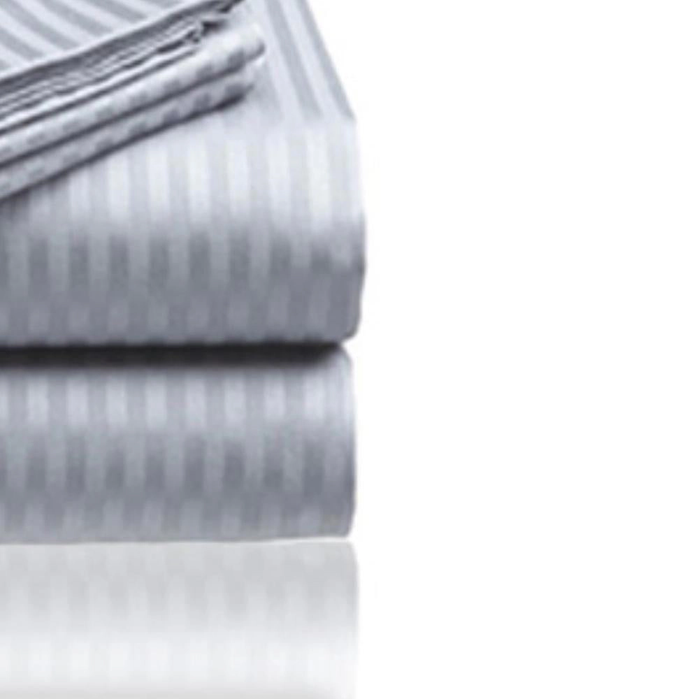 Embossed 1800 Series Wrinkle Resistant Stripe All Season Bed Sheet Set by Plazatex