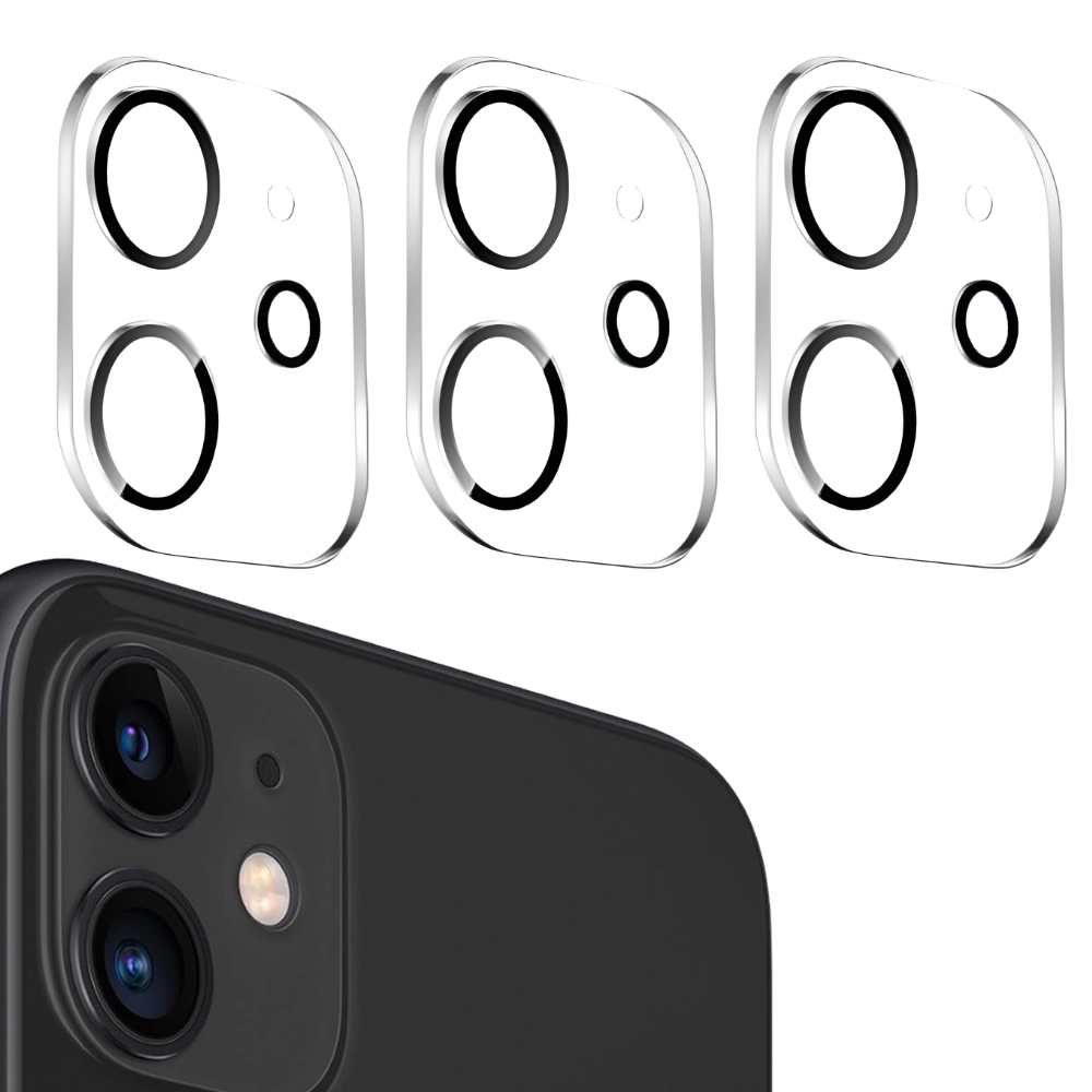 Qixxronics 3-PACK Camera Lens Protector for iPhone Camera Lens Tempered Glass Protector [Night Circle