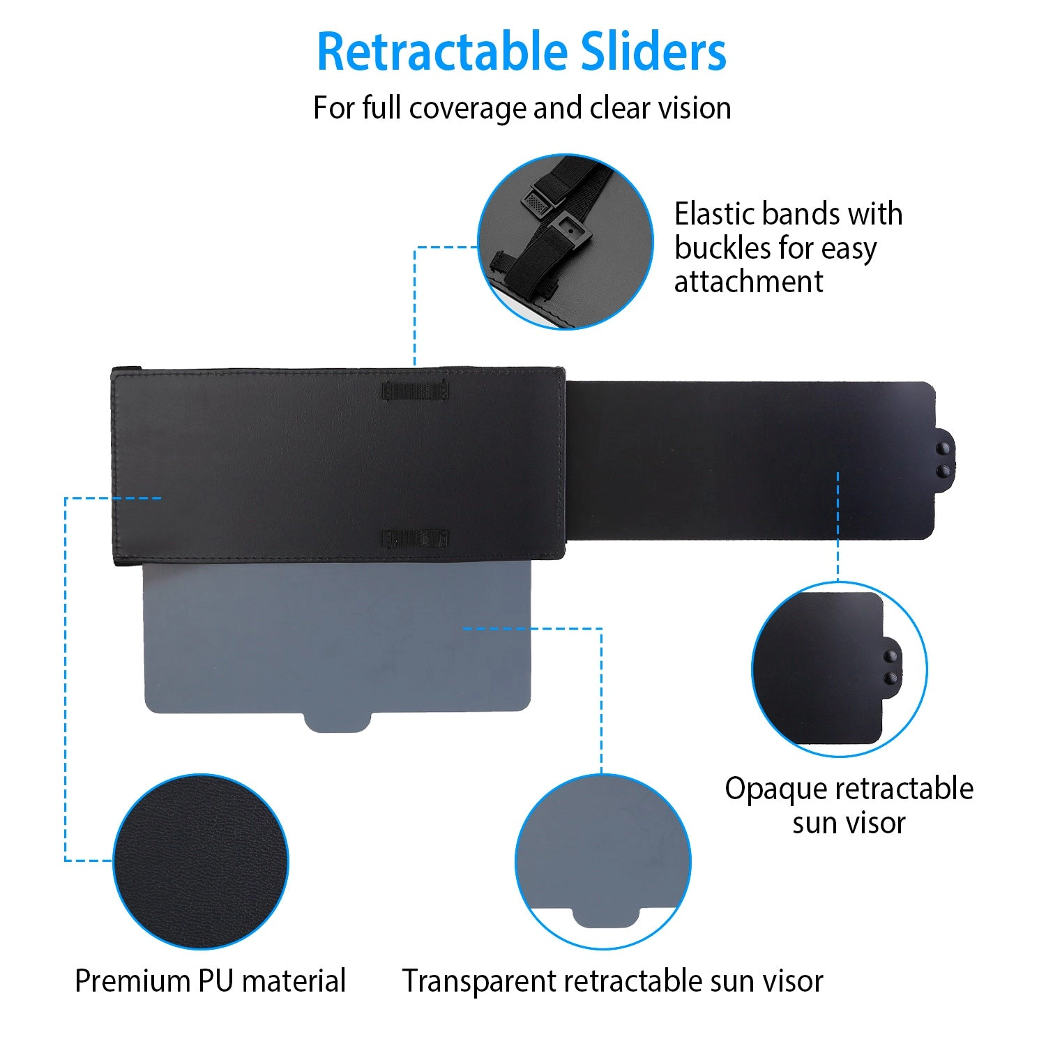 GBruno Extendable Car Sun Visor Windshield Shade
