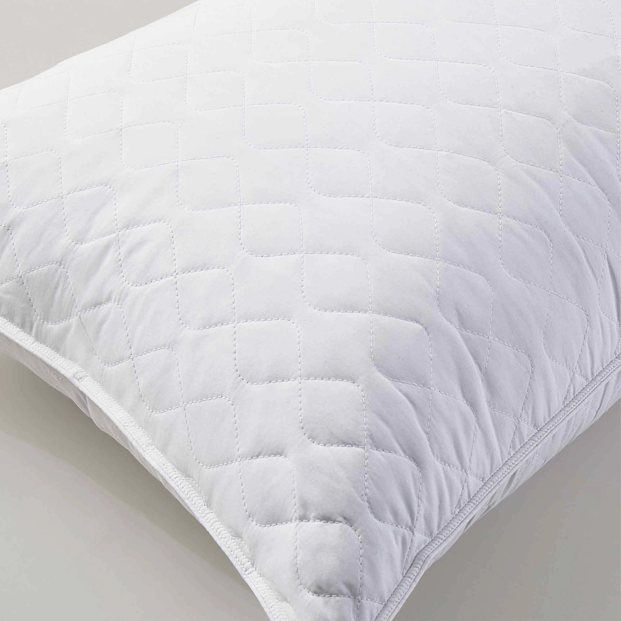 PeaceNest Oval-Quilted Goose Feather Sleep Pillows, 2-Pack