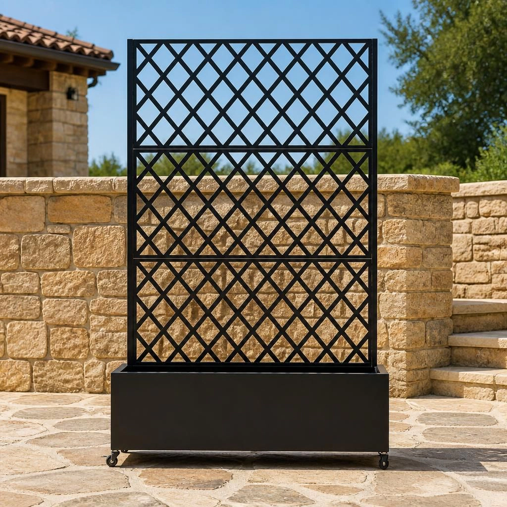 WOW PIONEER Tall Freestanding Metal Planter Stand