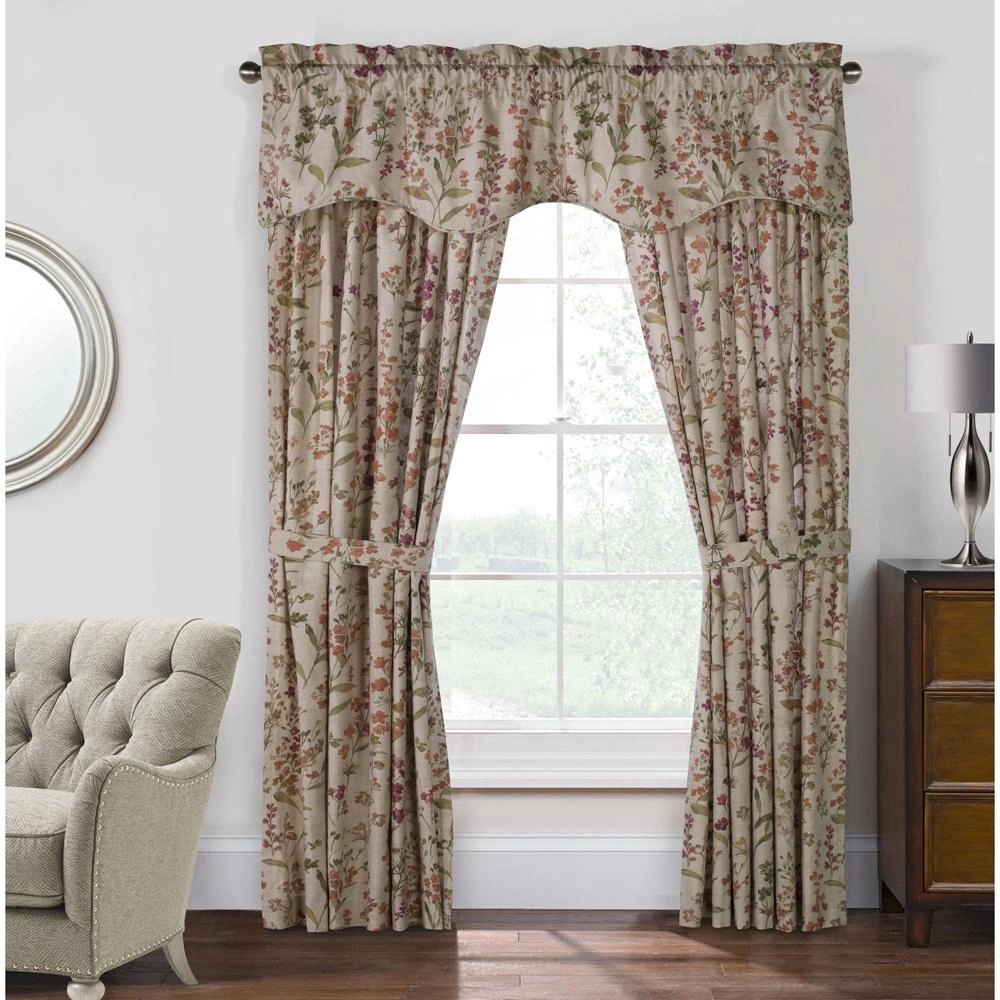Commonwealth Habitat Rockport Cotton Pole Top Curtain Panel Pair