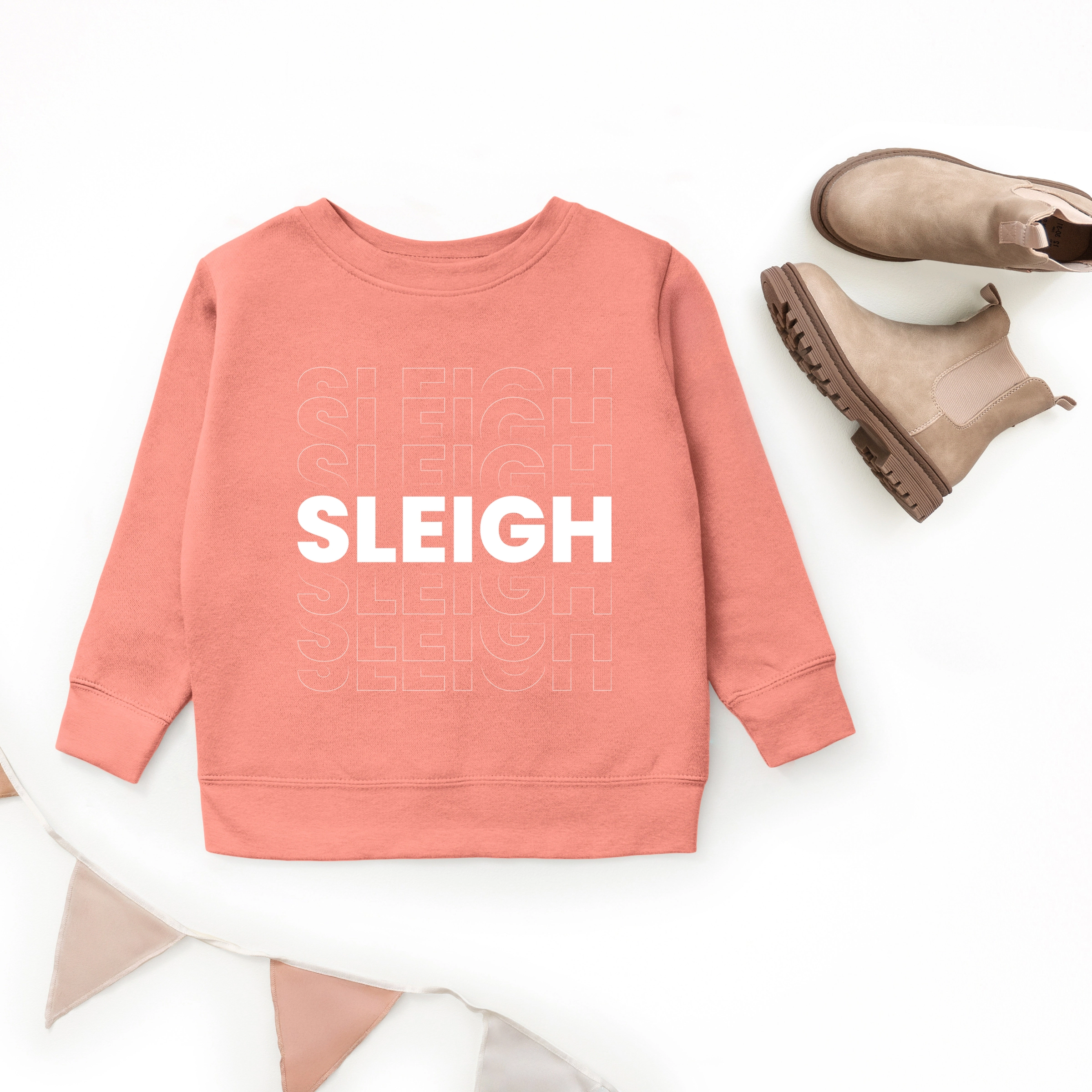 The Juniper Shop - Youth Graphic Sweatshirt Sleigh Bold Stacked