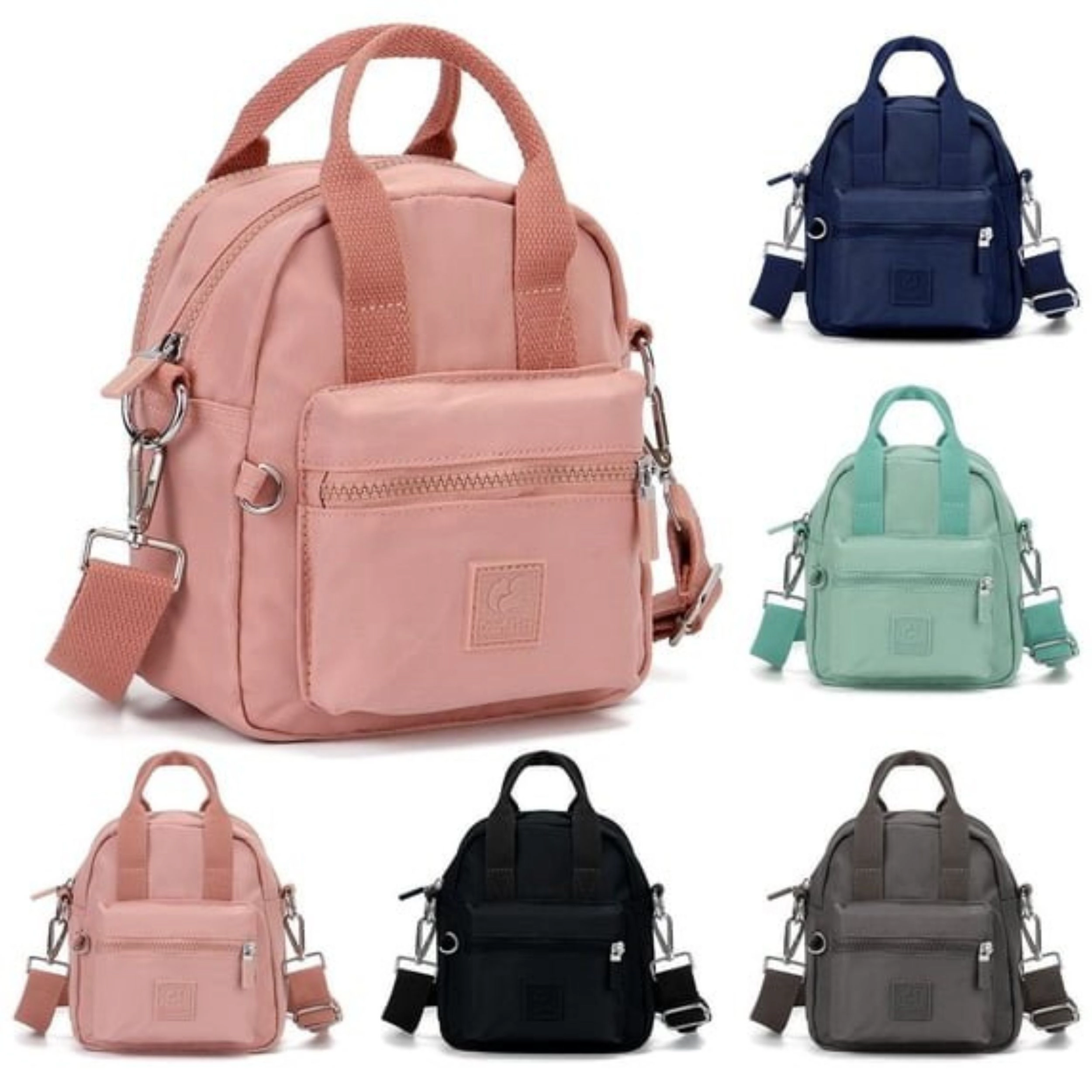Home Collection Women’s Waterproof Nylon Crossbody Handbag with Multi Pockets