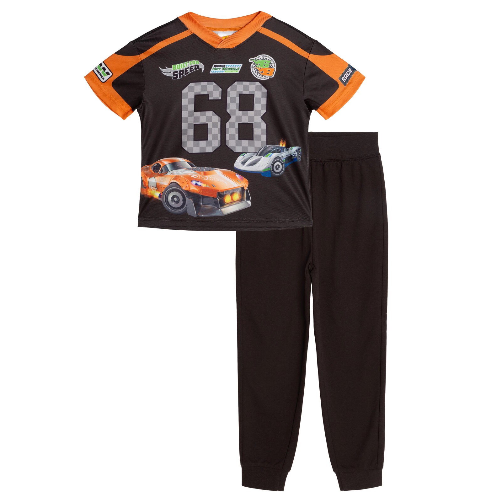 Hot Wheels Boys' Racing 2-Piece Tee and Joggers Set