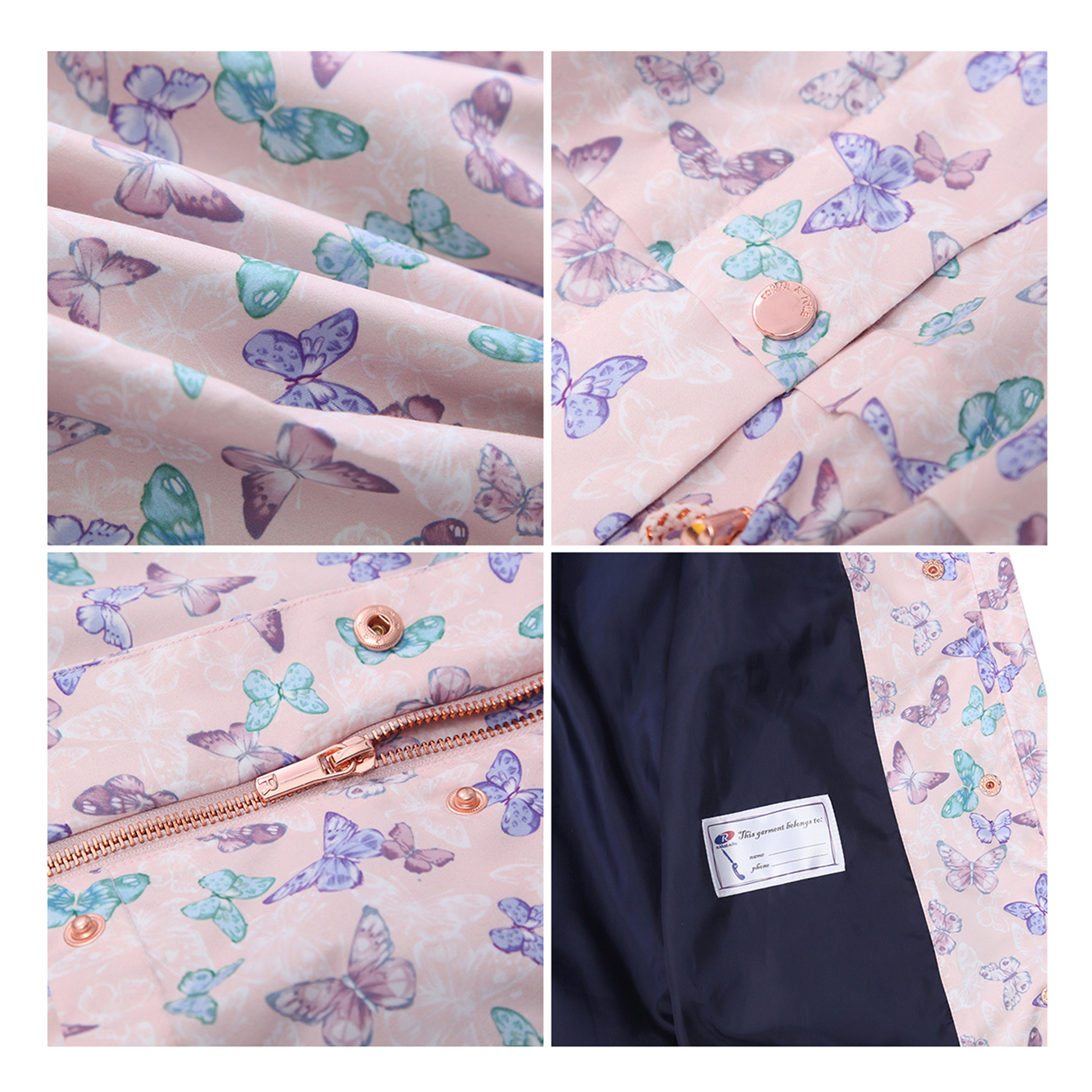 Rokka&Rolla Little & Big Kid Girls Casual Hooded Trench Coat Jacket