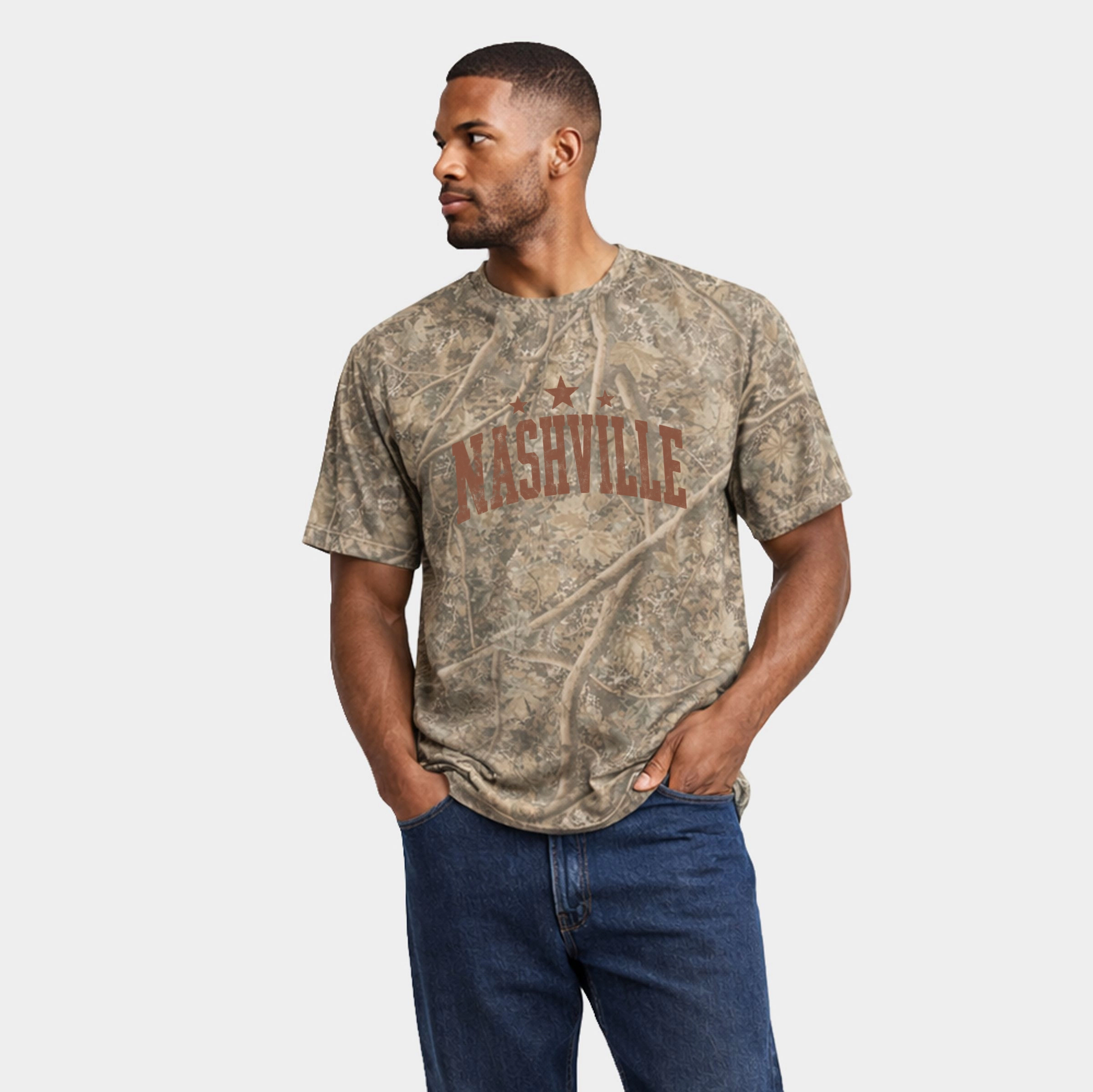 Simply Sage Market - Men's Heavyweight Camo Tee Nashville Varsity Stars