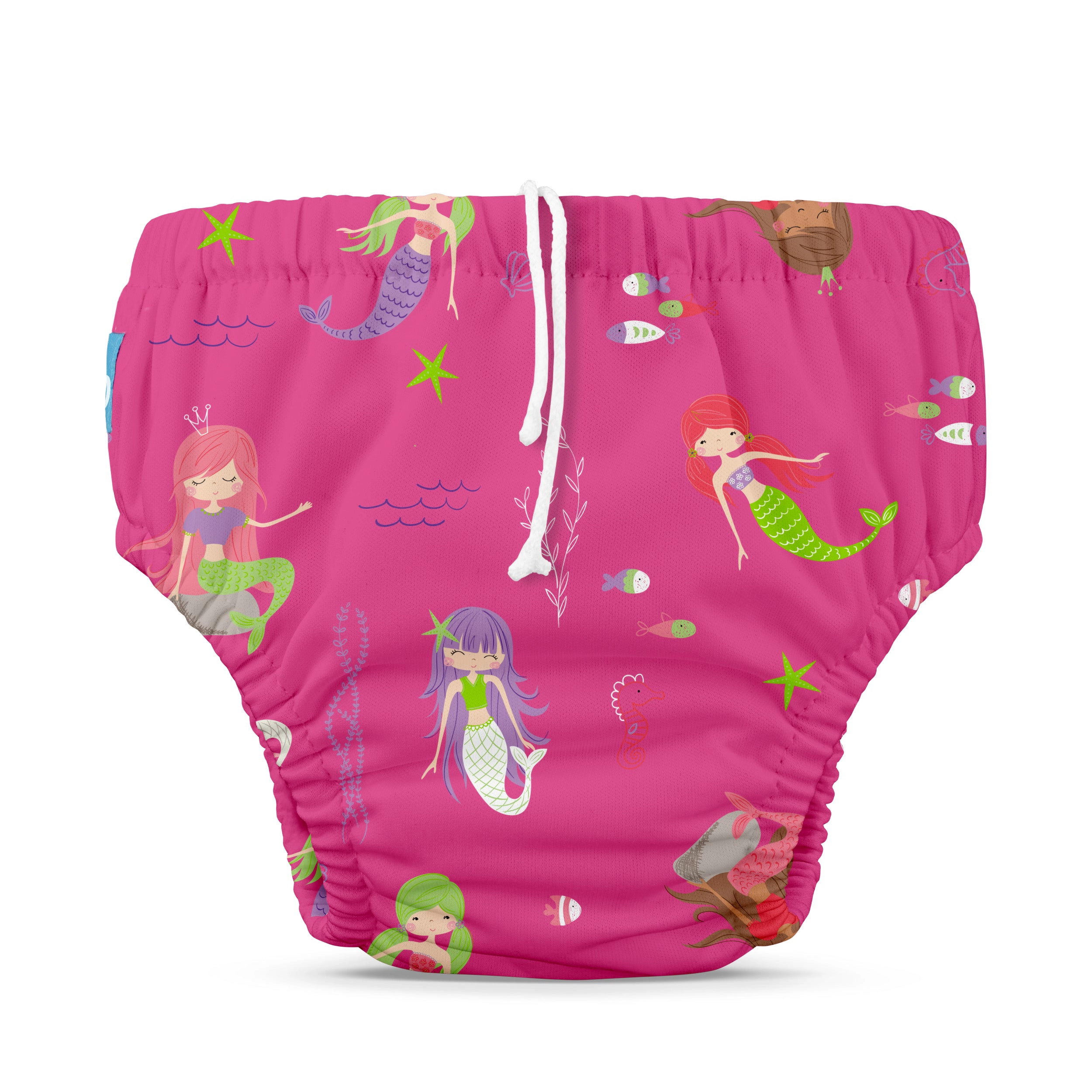 Charlie Banana Reusable Swim Diaper Drawstring Large - Mermaid Zoe
