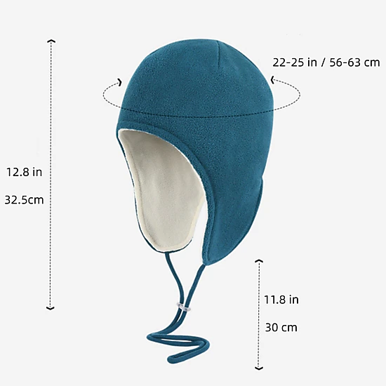 Anna-Kaci Unisex Fleece Earflap Hat with Adjustable Chin Straps and ...