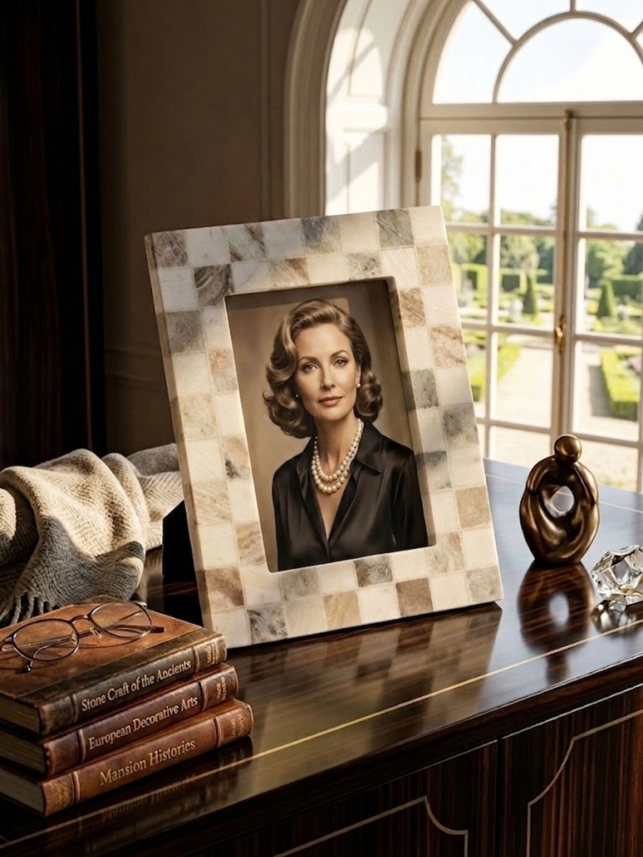 GAURI KOHLI Austen Green Onyx Picture Frame