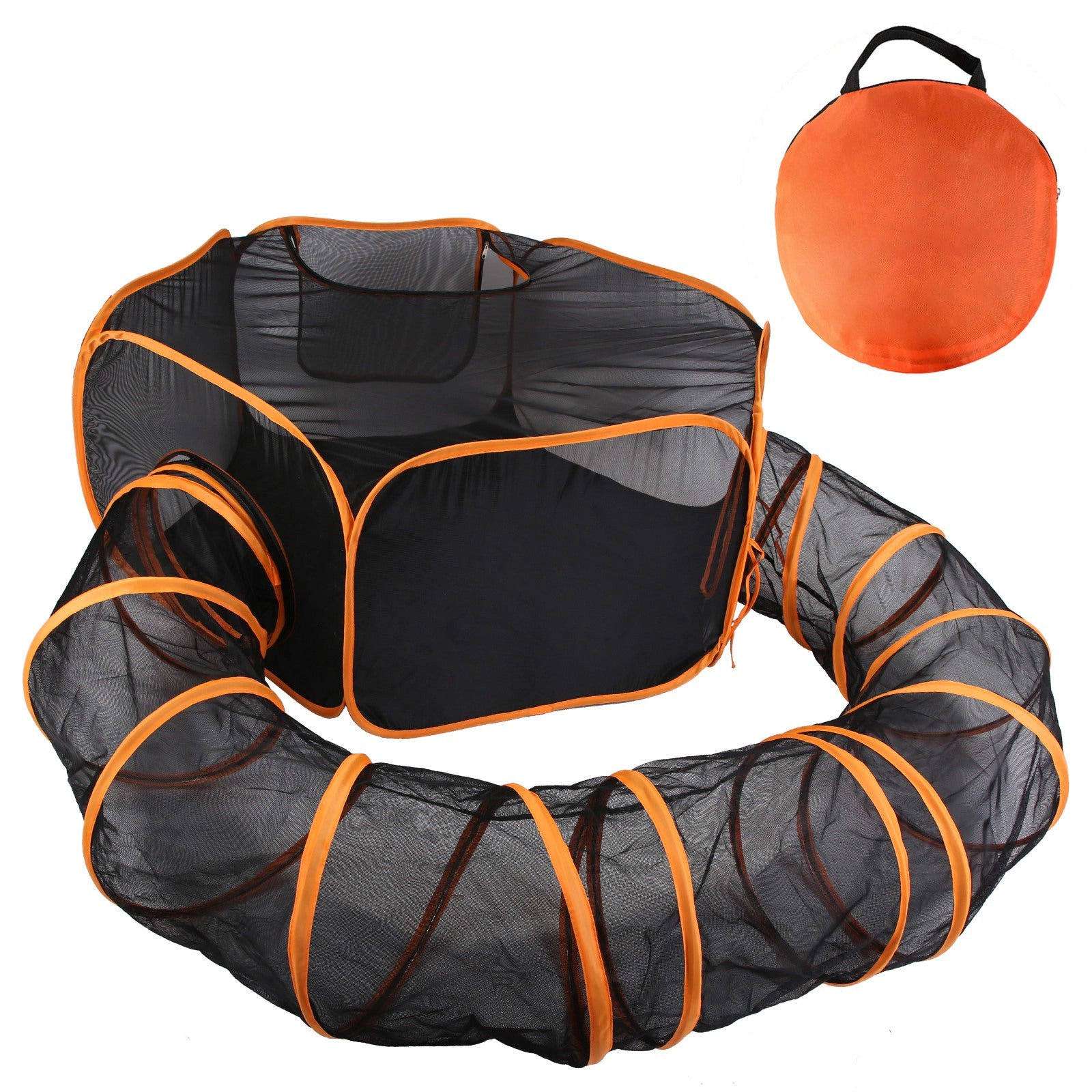 GBruno 2-in-1 Foldable Pet Play Tent With Tunnel