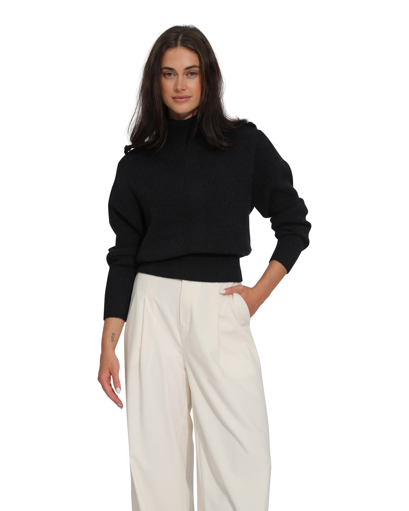 Belle & Bloom Womens Lost Found Knitted Sweater